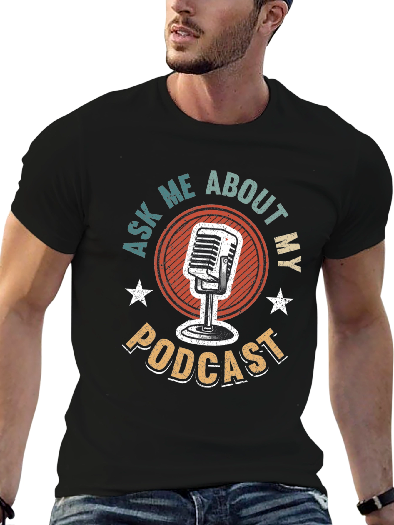 Podcast T-Shirt - Ask Me About My Podcast