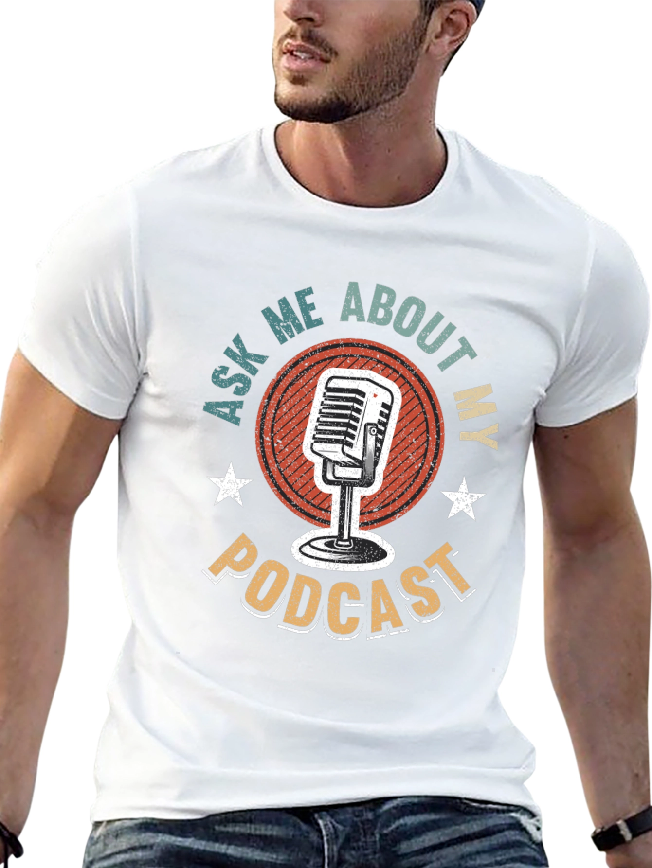 Podcast T-Shirt - Ask Me About My Podcast