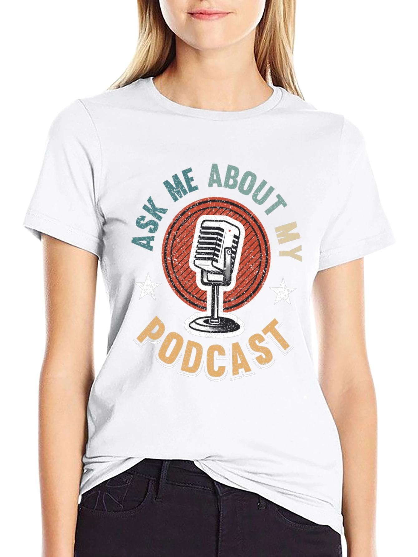 Podcast T-Shirt - Ask Me About My Podcast