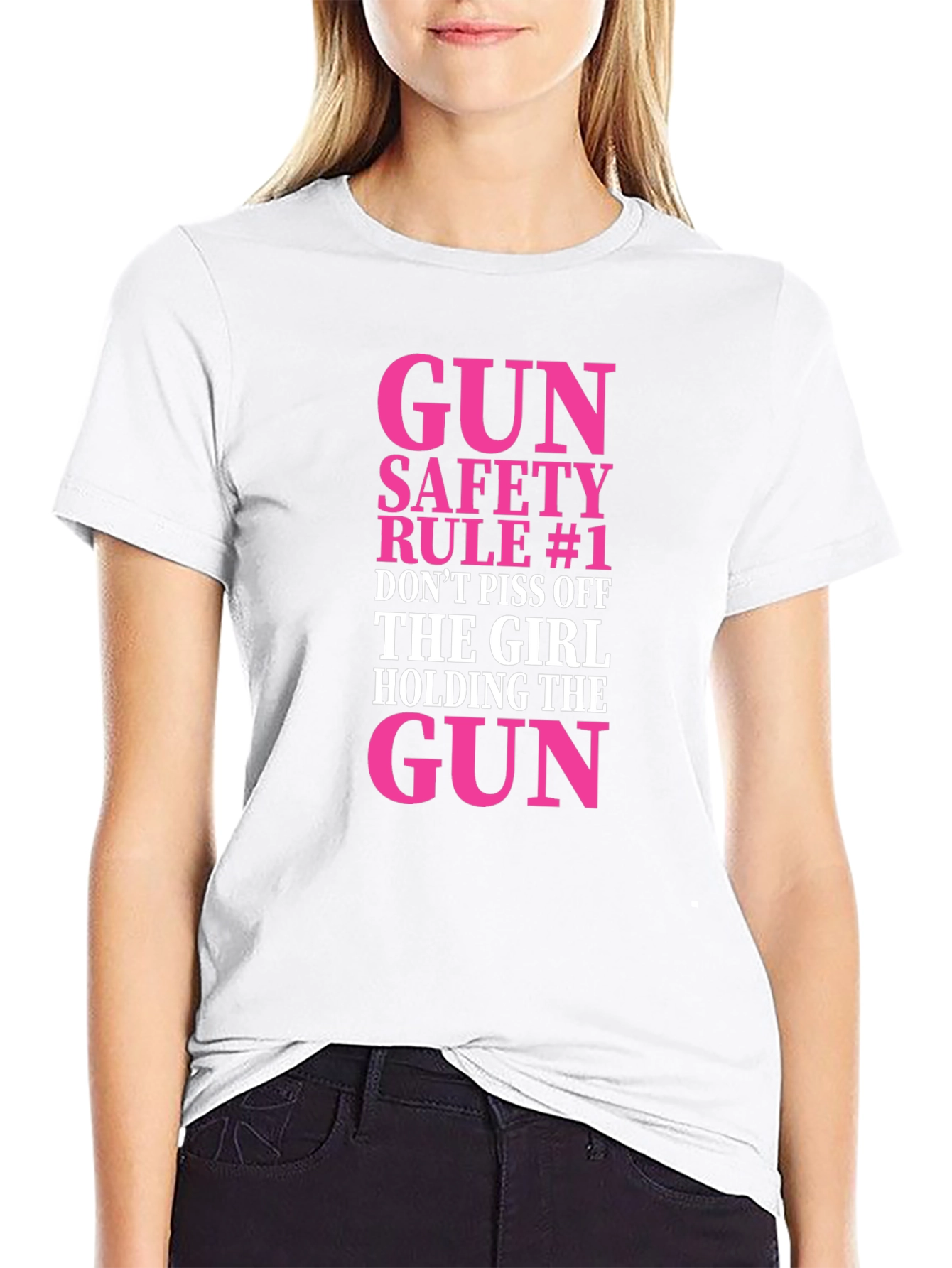 Gun Safety Rule #1 Funny Graphic Tee
