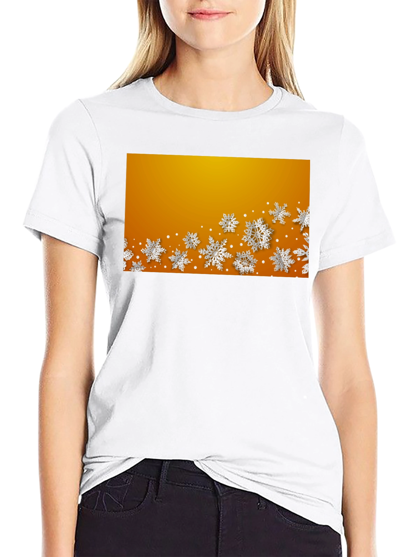 Festive Snowflake Graphic Tee - Holiday Style