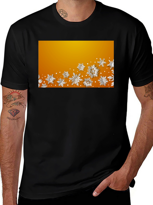 Festive Snowflake Graphic Tee - Holiday Style
