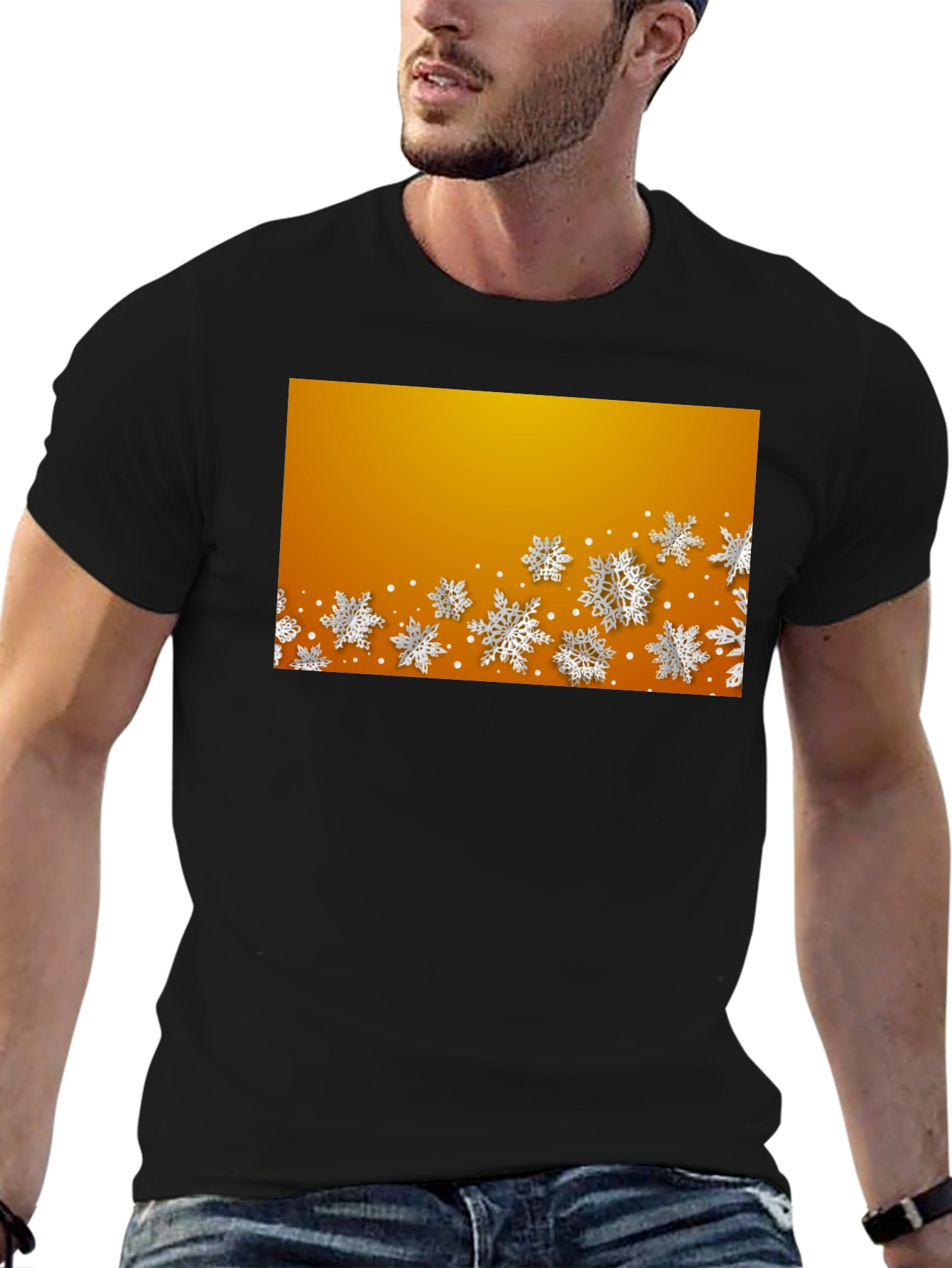 Festive Snowflake Graphic Tee - Holiday Style