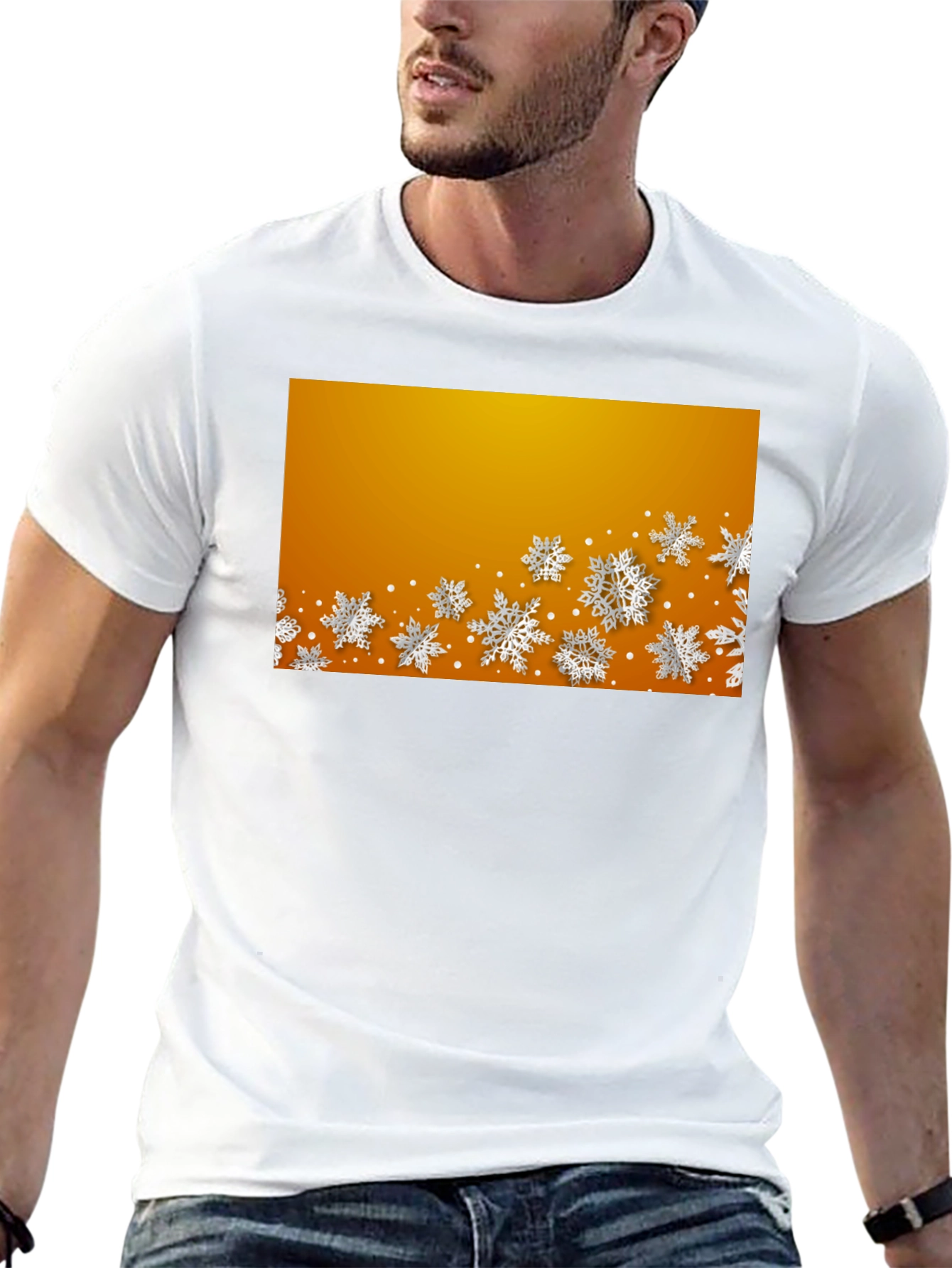 Festive Snowflake Graphic Tee - Holiday Style
