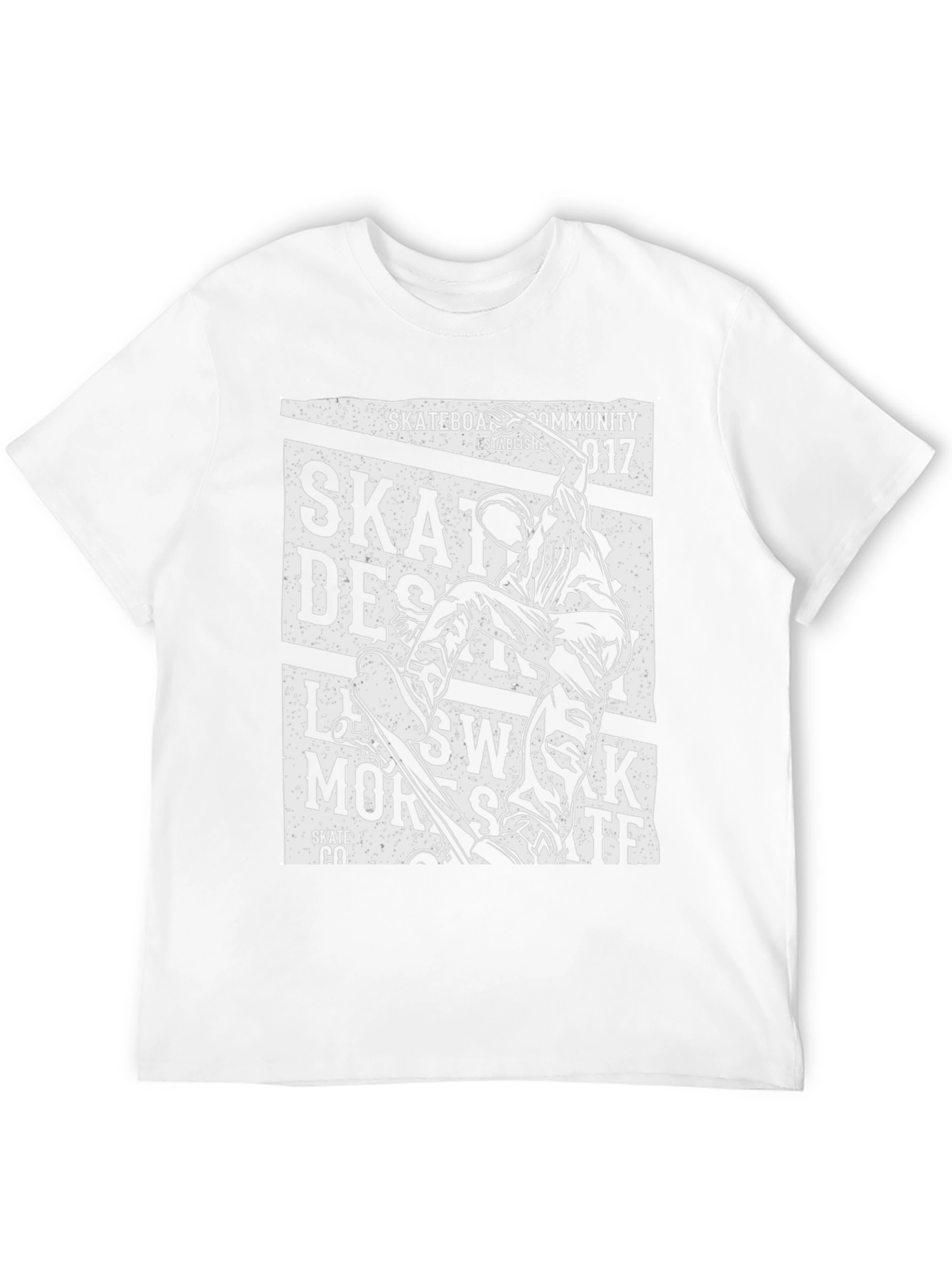 Skateboarding T-Shirt - Black Graphic Tee