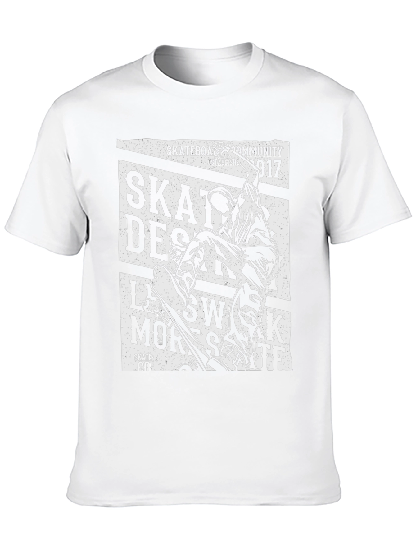 Skateboarding T-Shirt - Black Graphic Tee