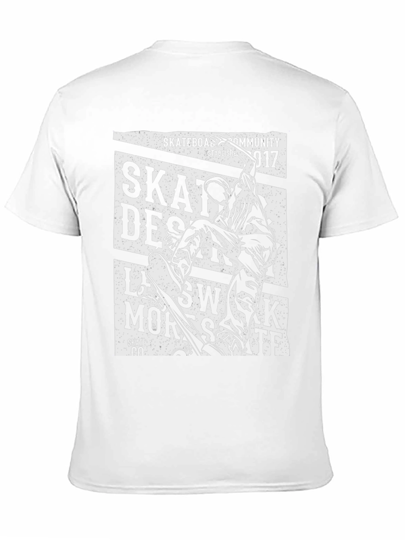 Skateboarding T-Shirt - Black Graphic Tee