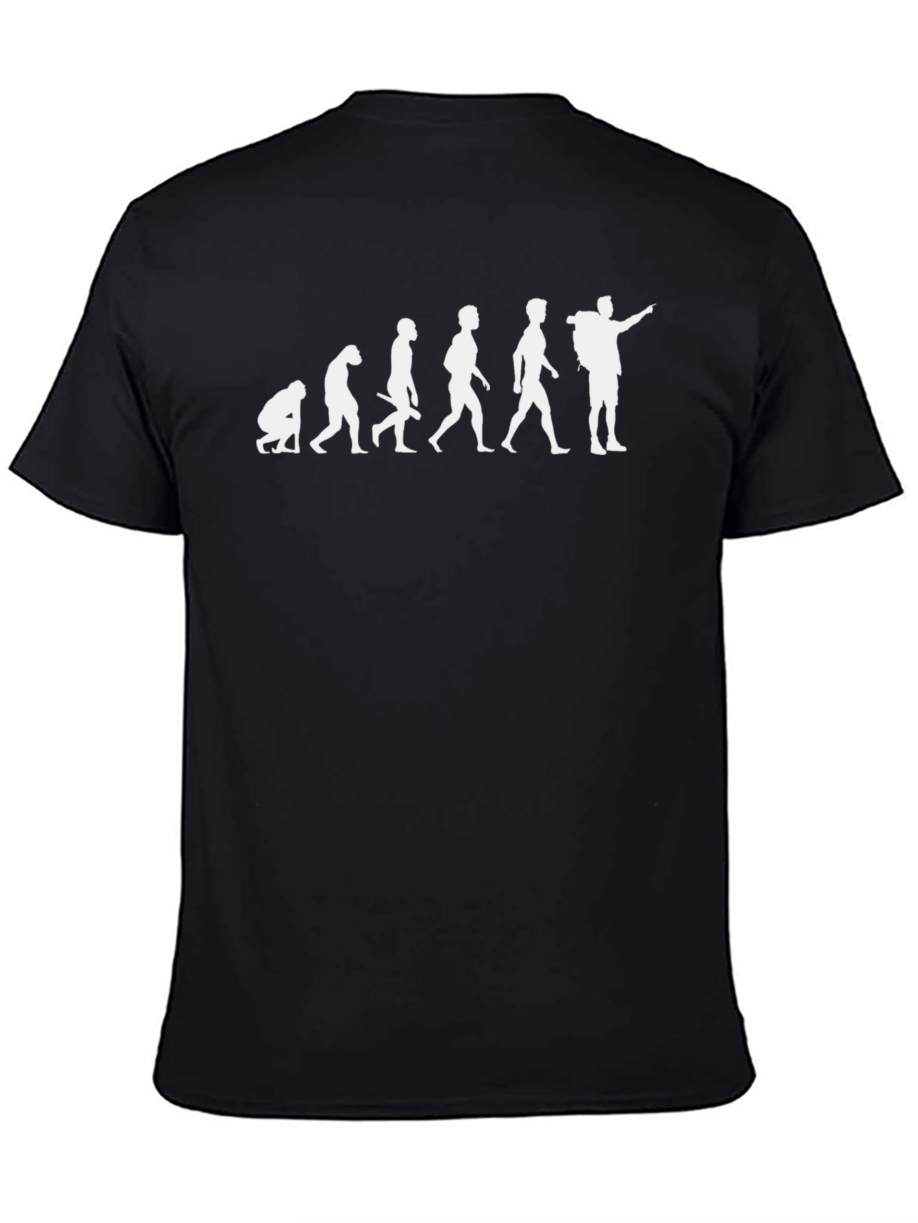 Evolution Hiker Graphic T-Shirt - Black Cotton Tee
