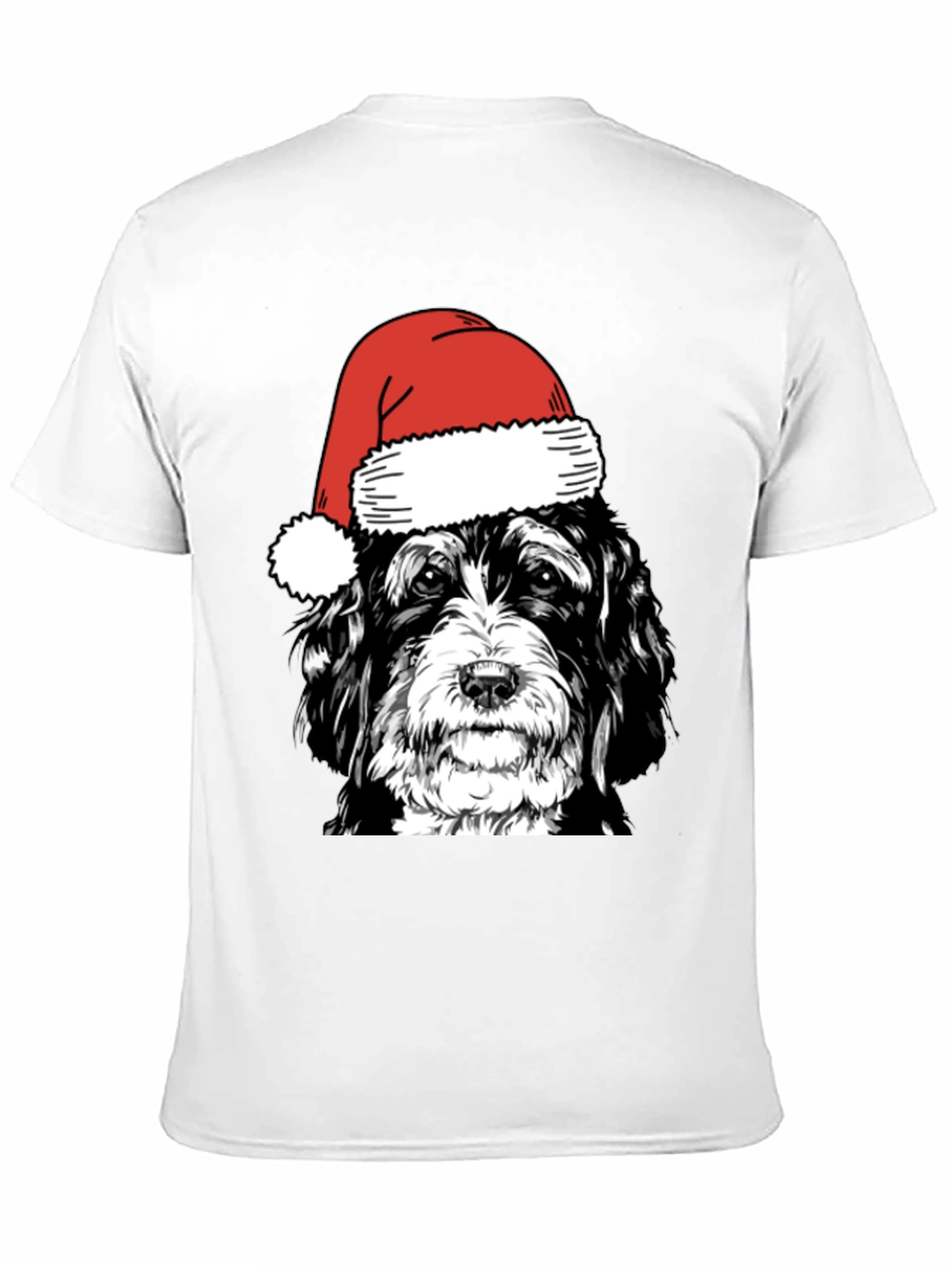 Christmas Dog Santa Hat T-Shirt