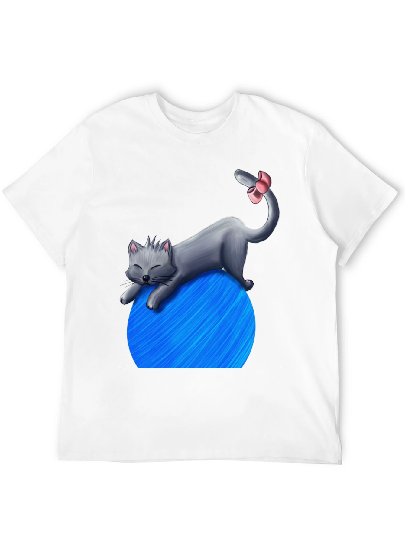 Cat on Yarn Ball Graphic T-Shirt - Unisex