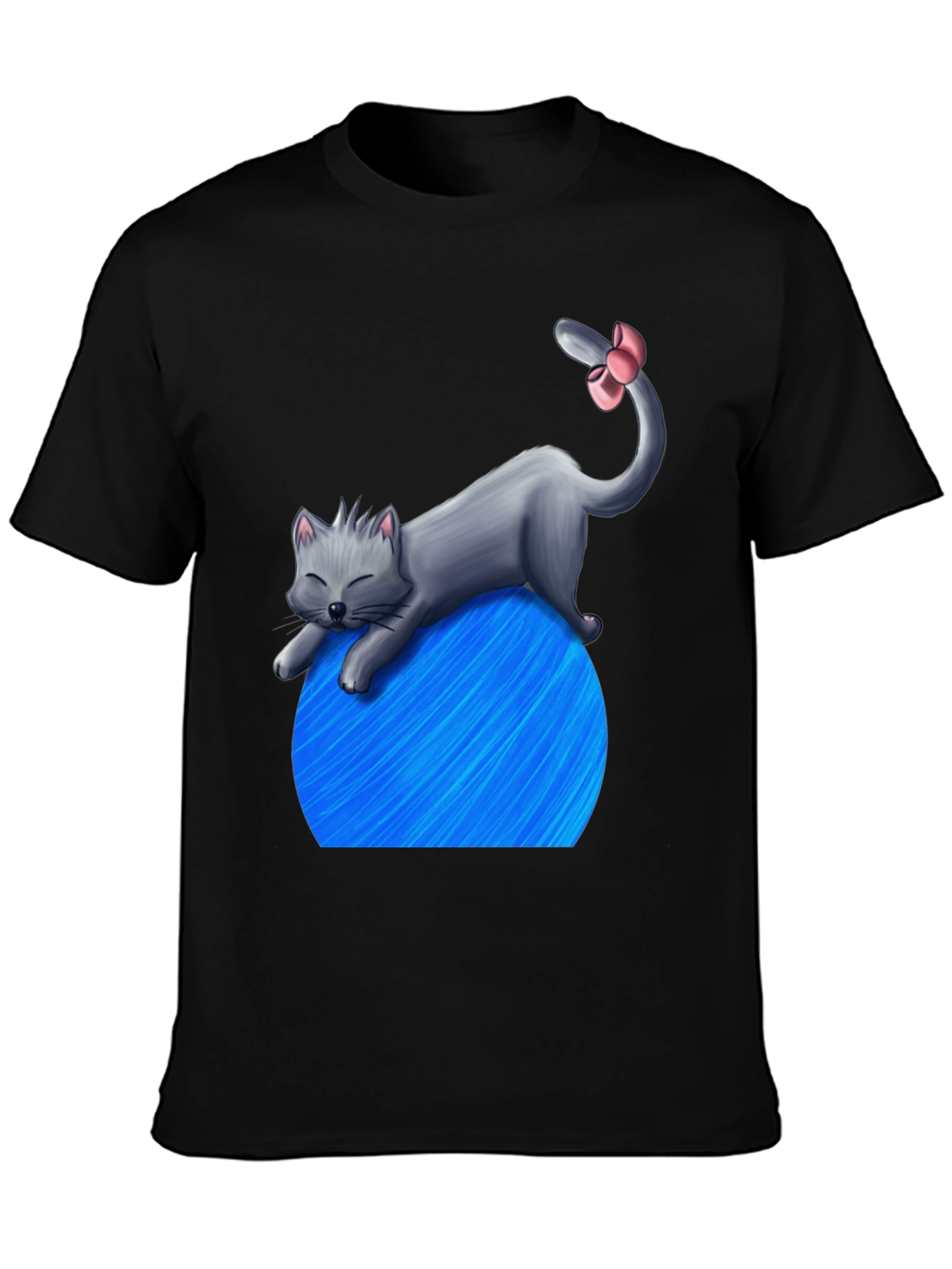 Cat on Yarn Ball Graphic T-Shirt - Unisex