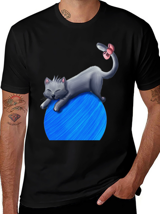 Cat on Yarn Ball Graphic T-Shirt - Unisex