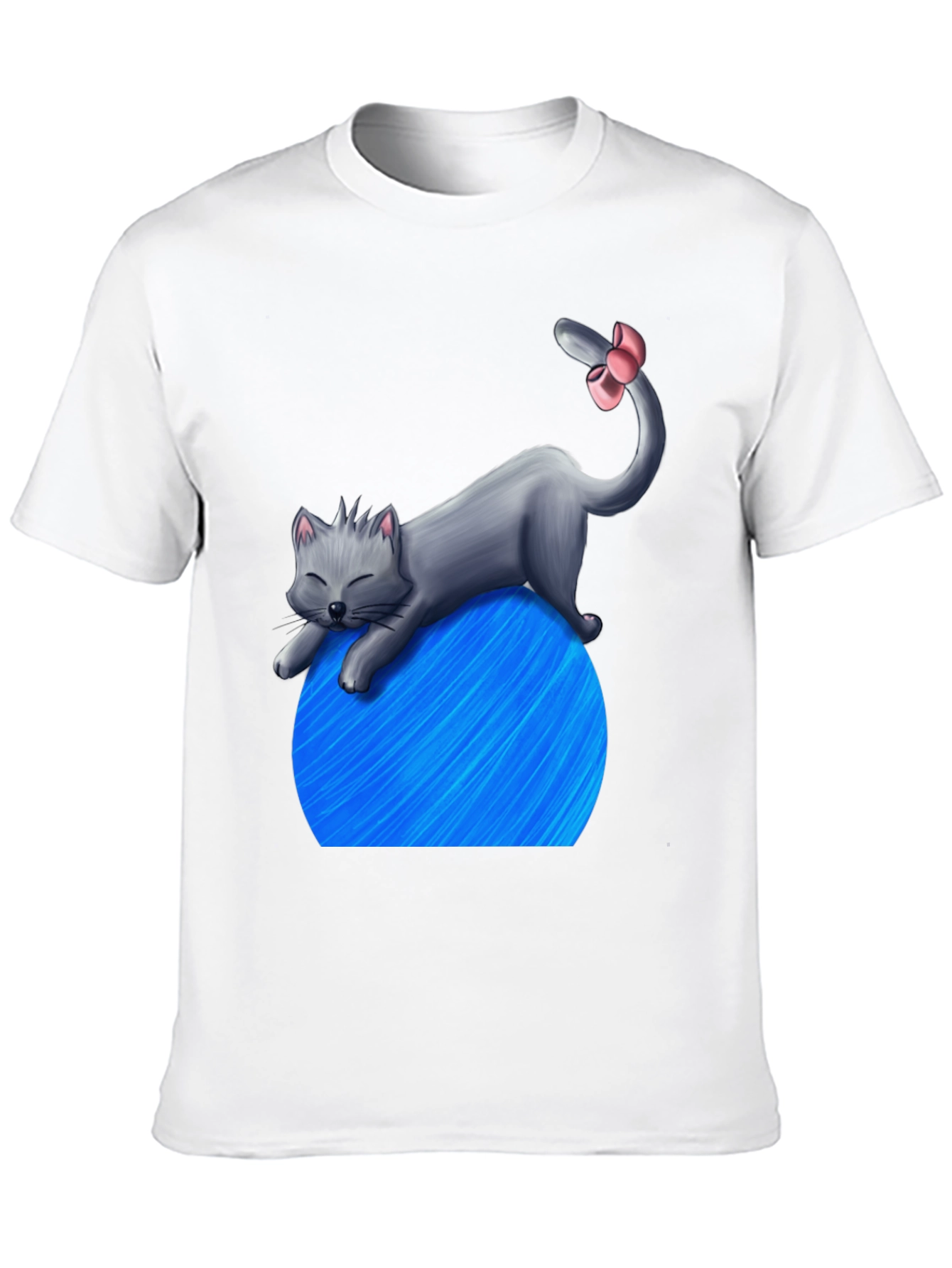Cat on Yarn Ball Graphic T-Shirt - Unisex