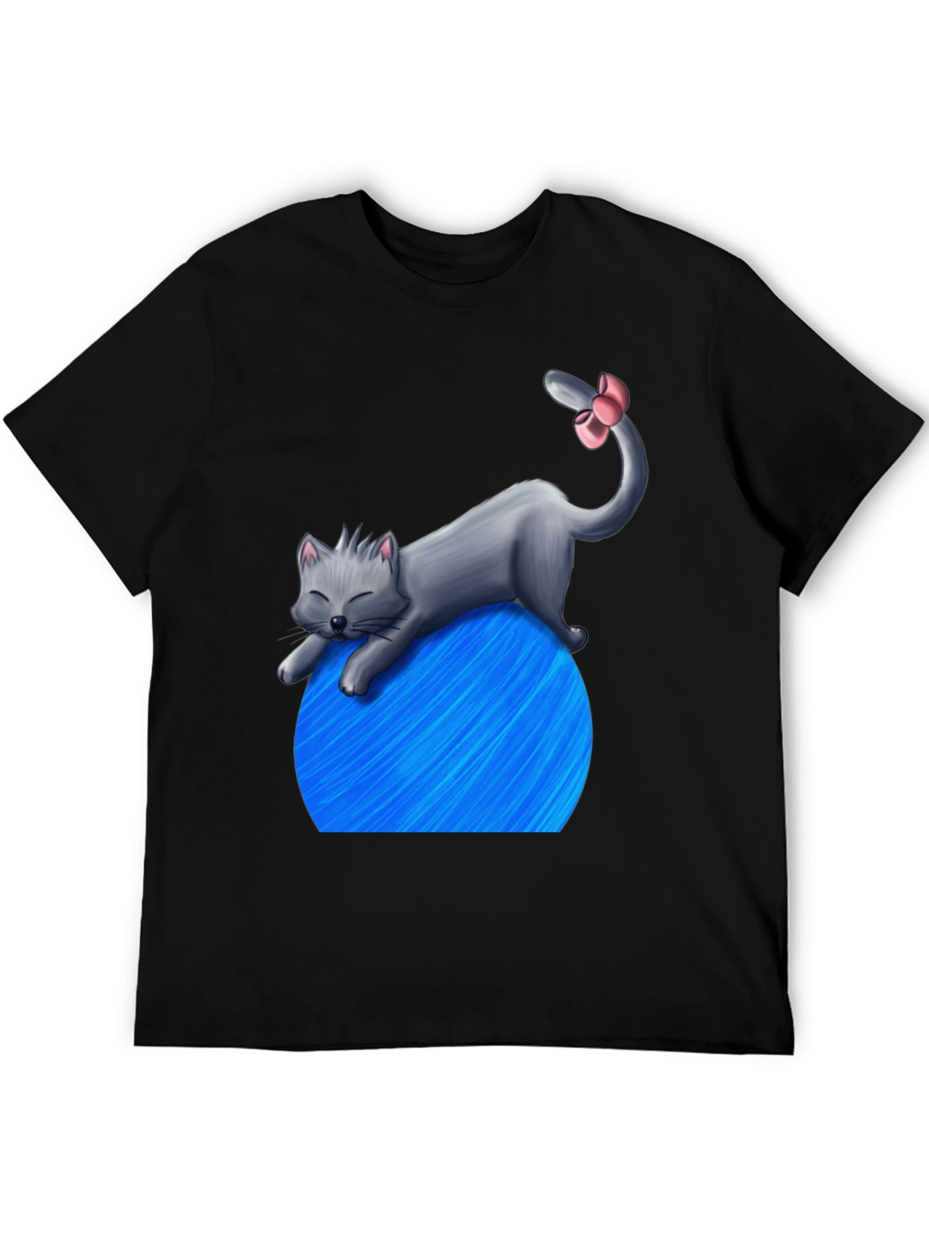 Cat on Yarn Ball Graphic T-Shirt - Unisex
