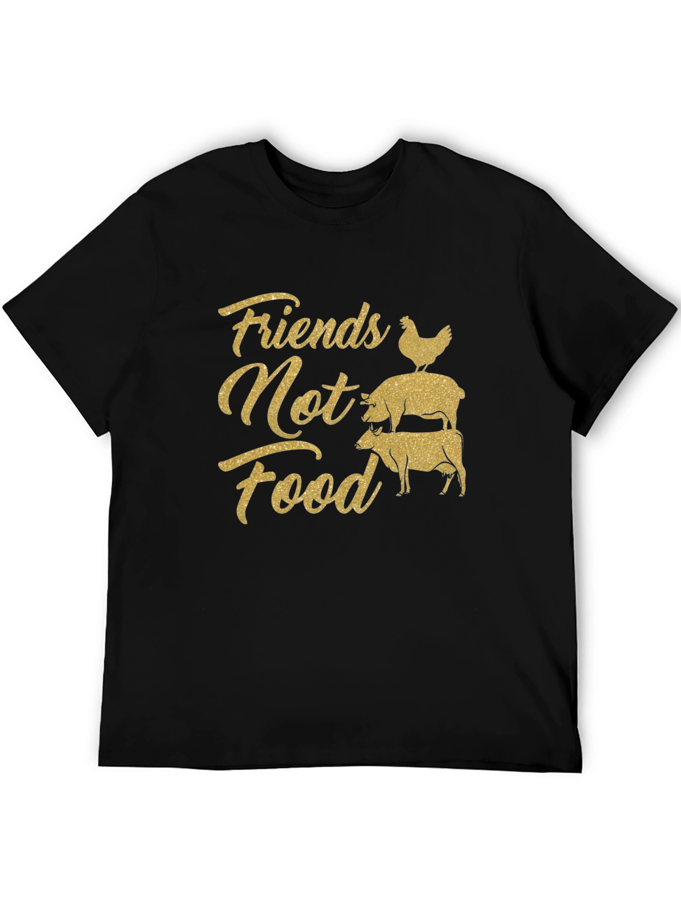 Friends Not Food Graphic T-Shirt - Vegan Activism
