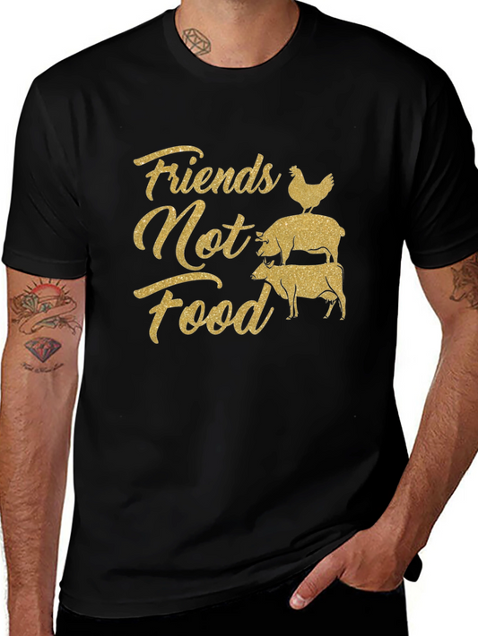 Friends Not Food Graphic T-Shirt - Vegan Activism