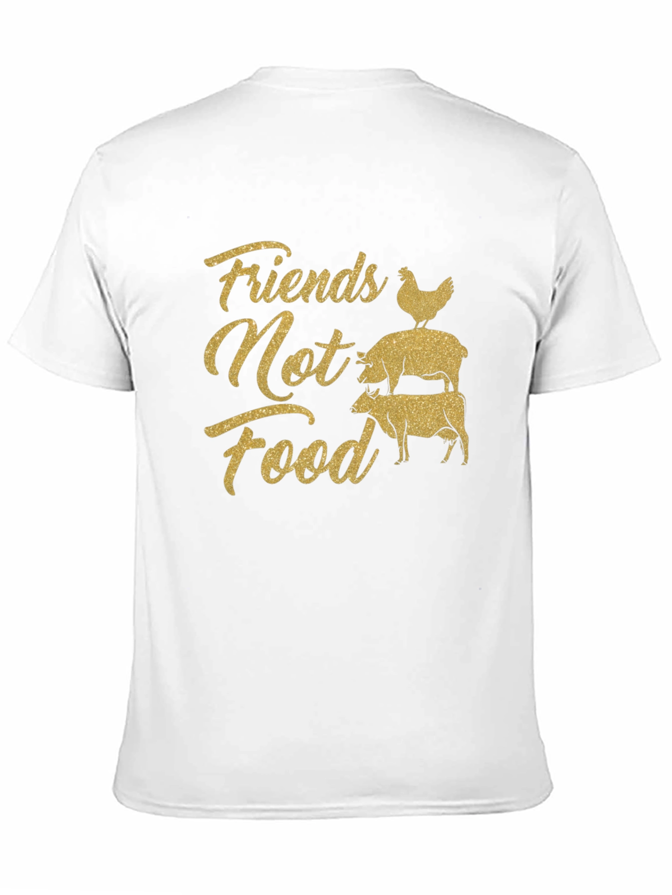 Friends Not Food Graphic T-Shirt - Vegan Activism