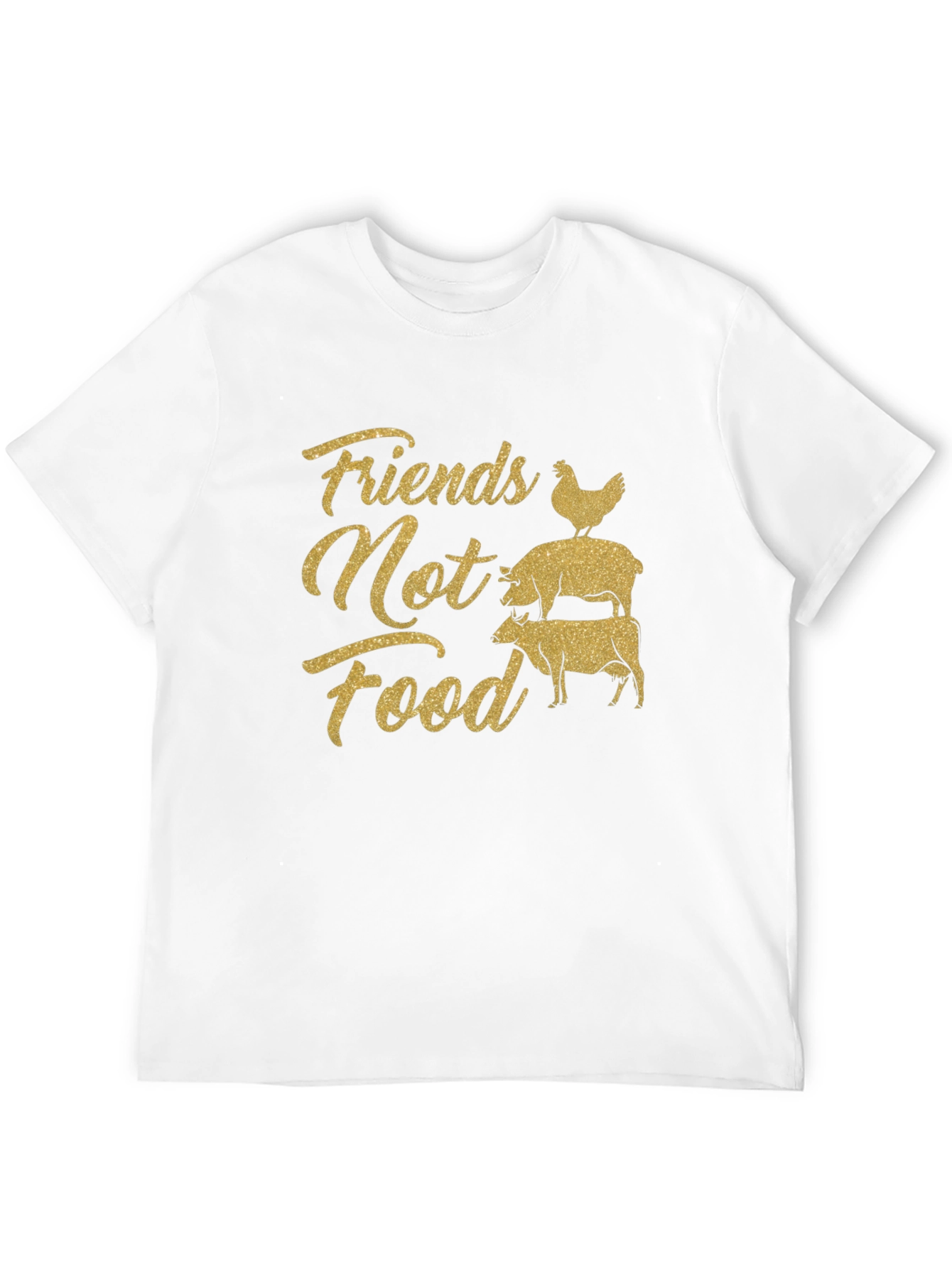 Friends Not Food Graphic T-Shirt - Vegan Activism