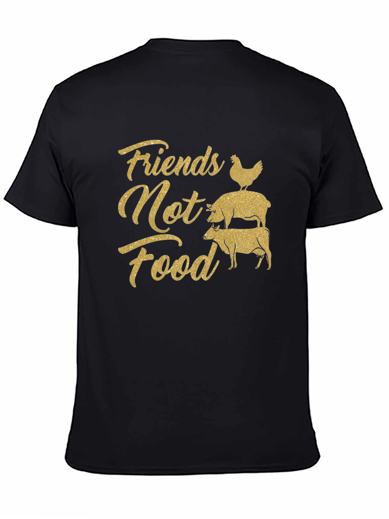 Friends Not Food Graphic T-Shirt - Vegan Activism