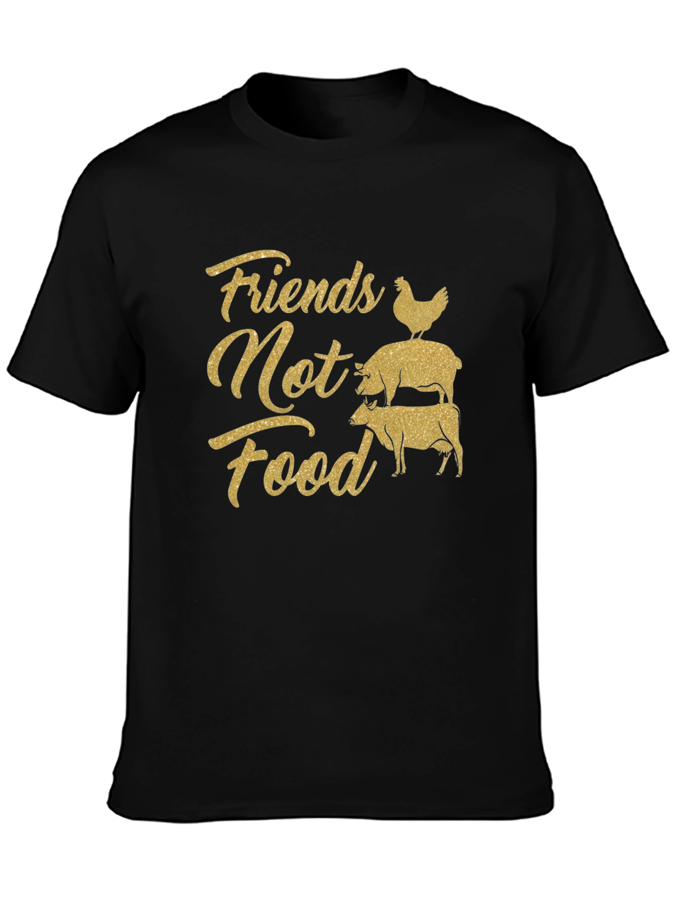 Friends Not Food Graphic T-Shirt - Vegan Activism