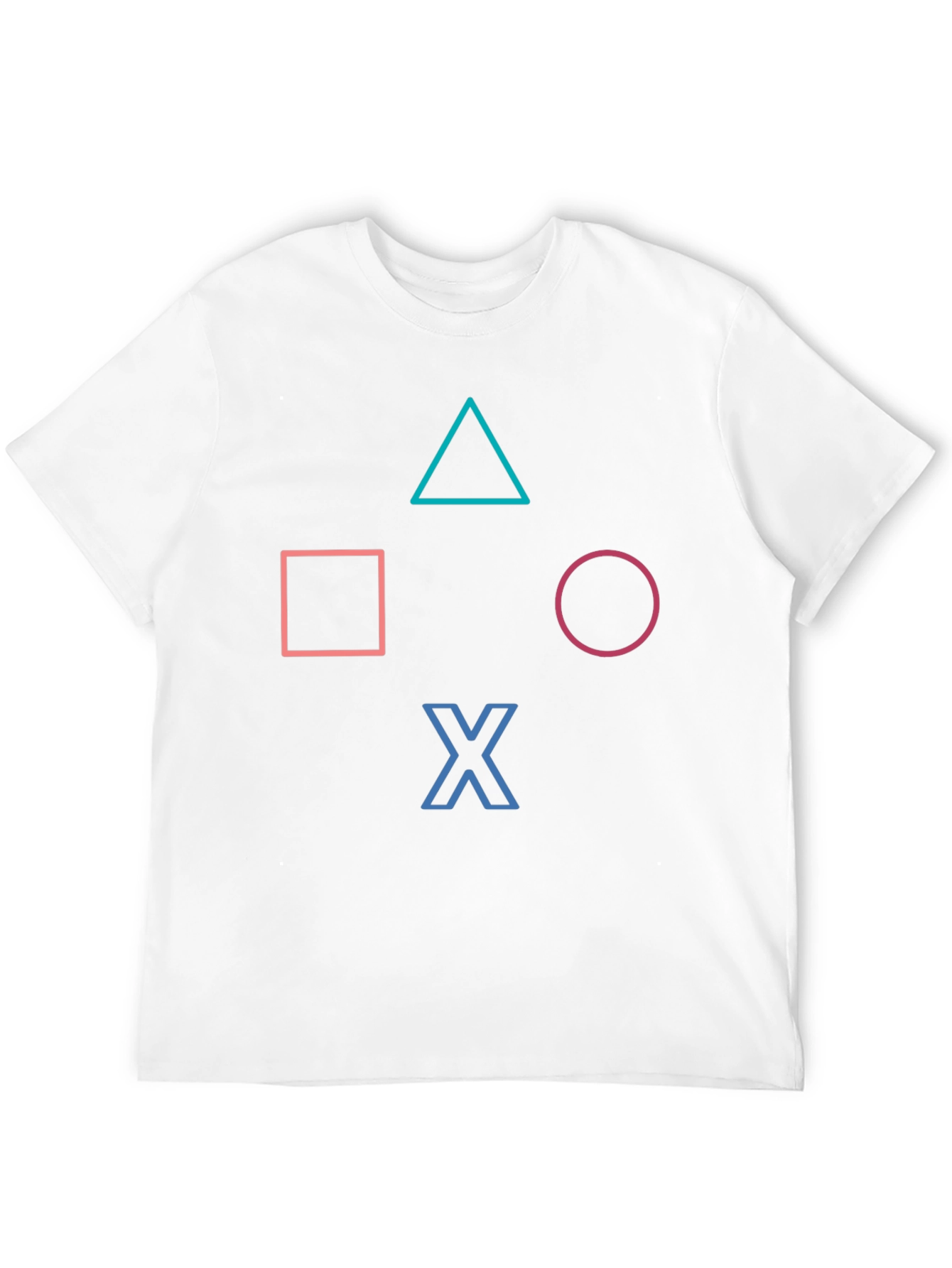 Playstation Symbols Black T-Shirt - Gaming Apparel