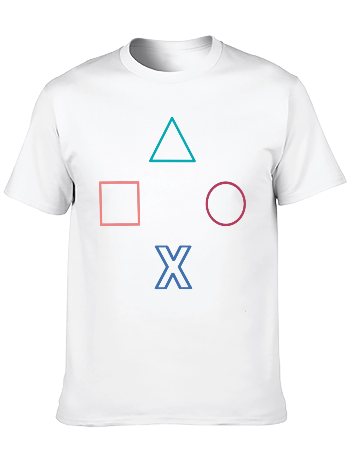Playstation Symbols Black T-Shirt - Gaming Apparel