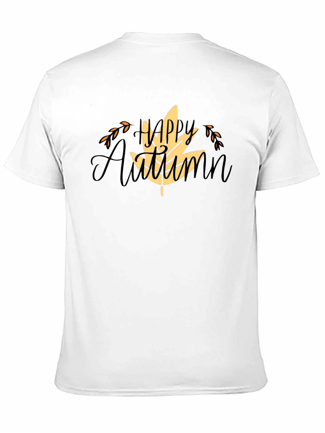 Happy Autumn Black T-Shirt