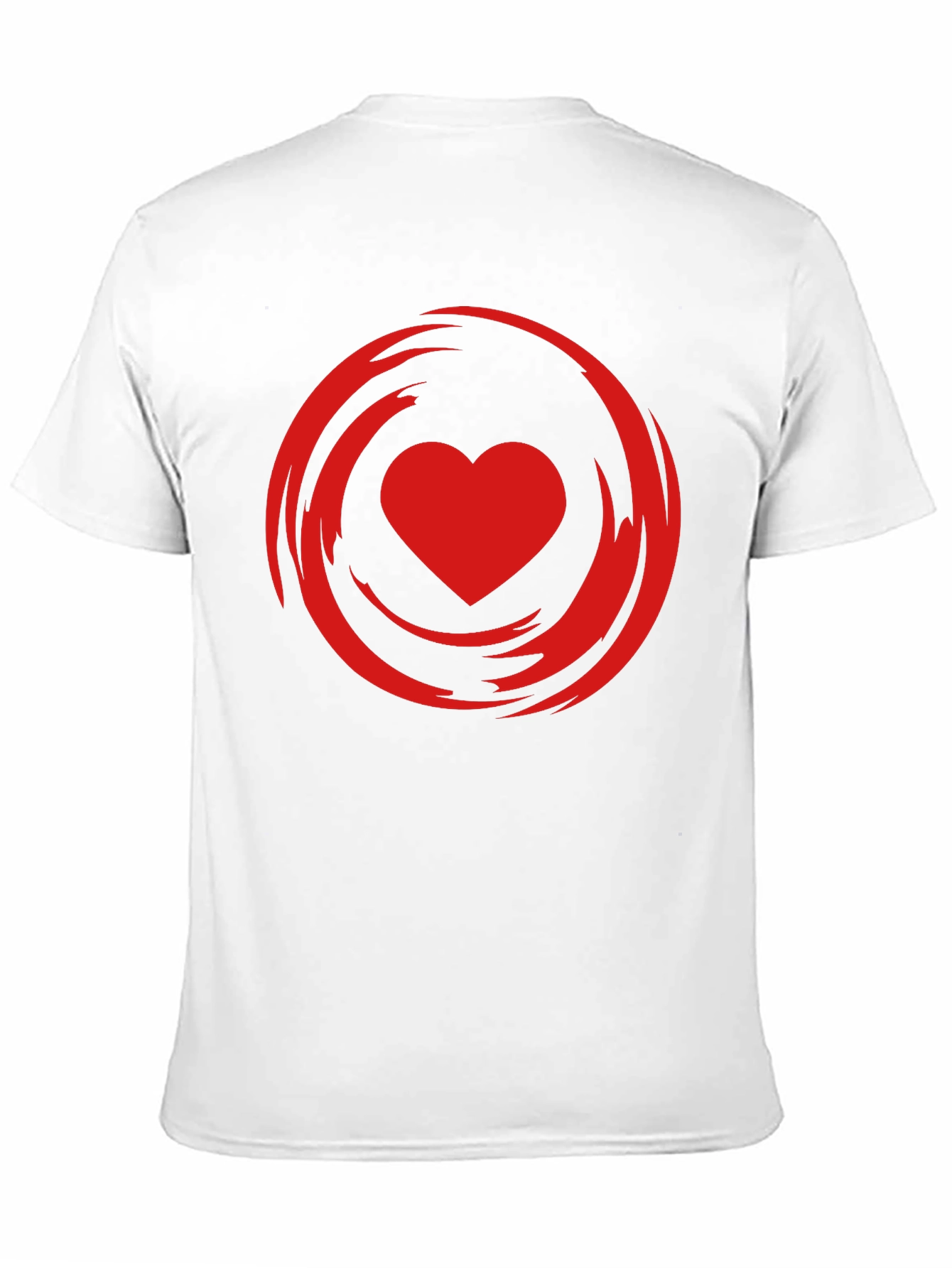 Heart Swirl Graphic Tee - Modern Style
