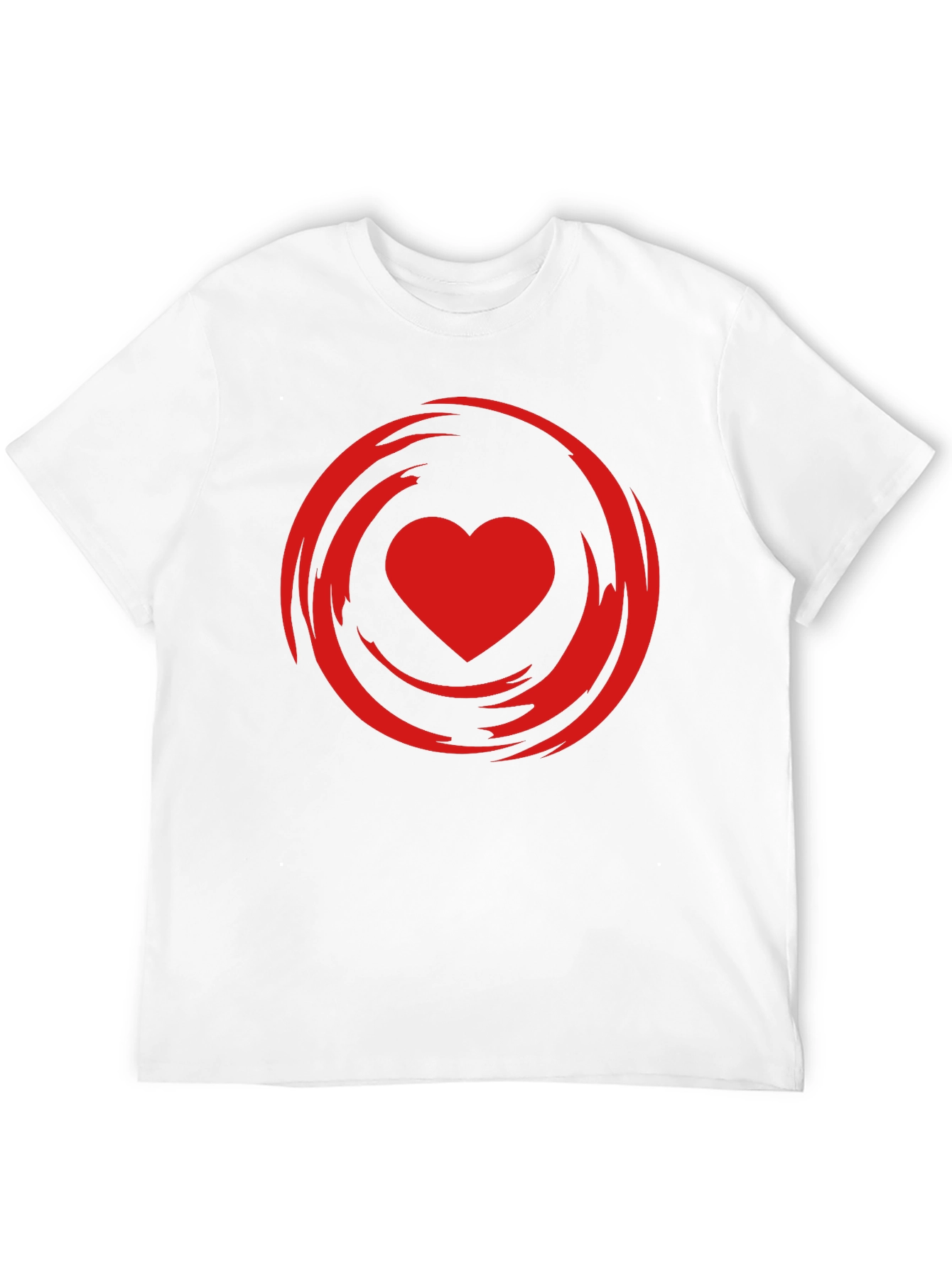Heart Swirl Graphic Tee - Modern Style