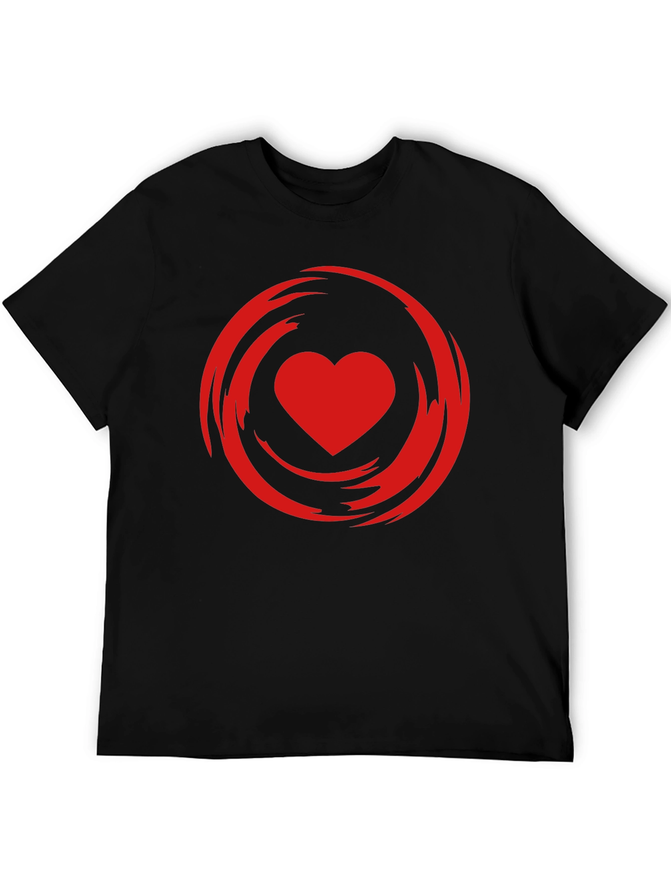 Heart Swirl Graphic Tee - Modern Style