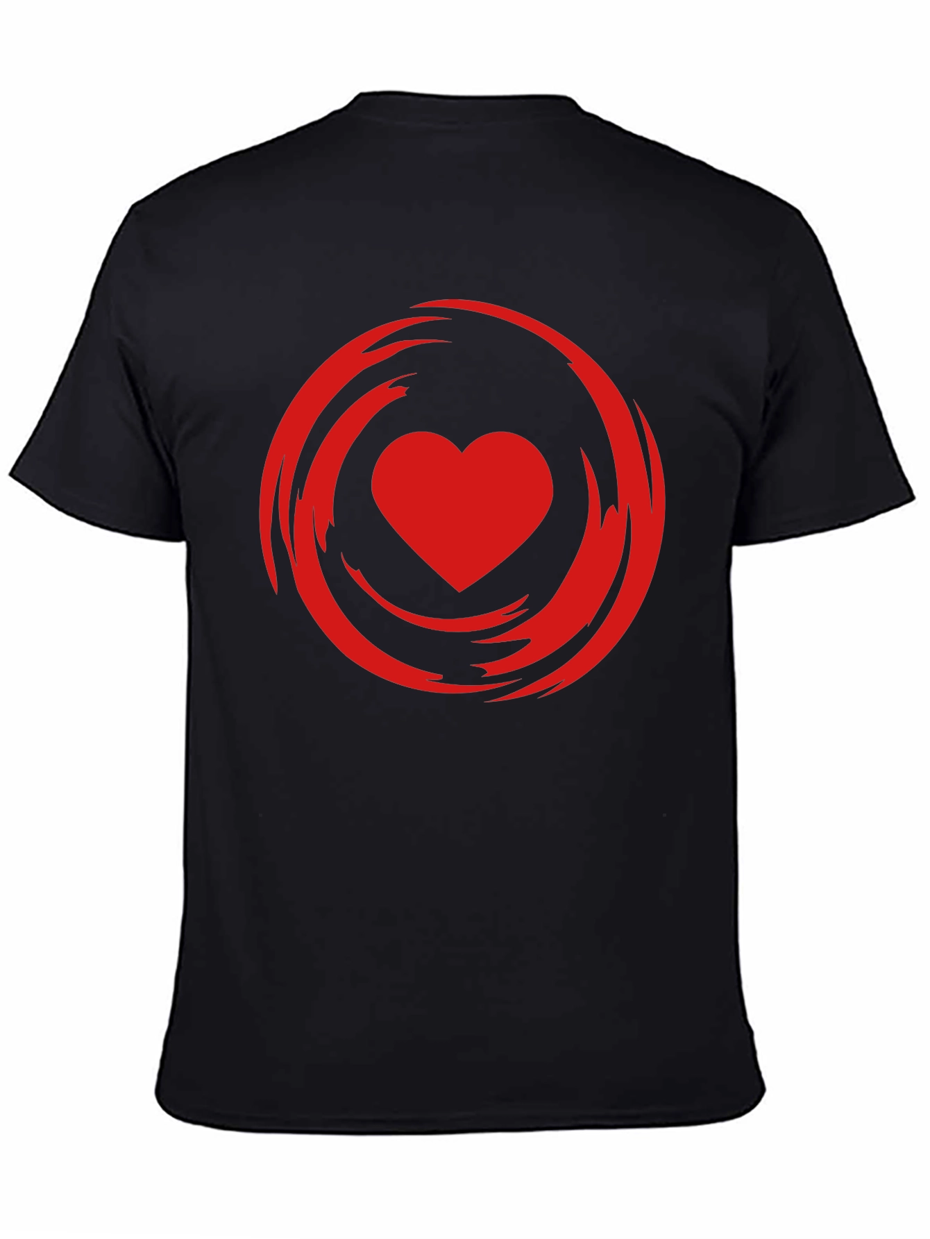 Heart Swirl Graphic Tee - Modern Style