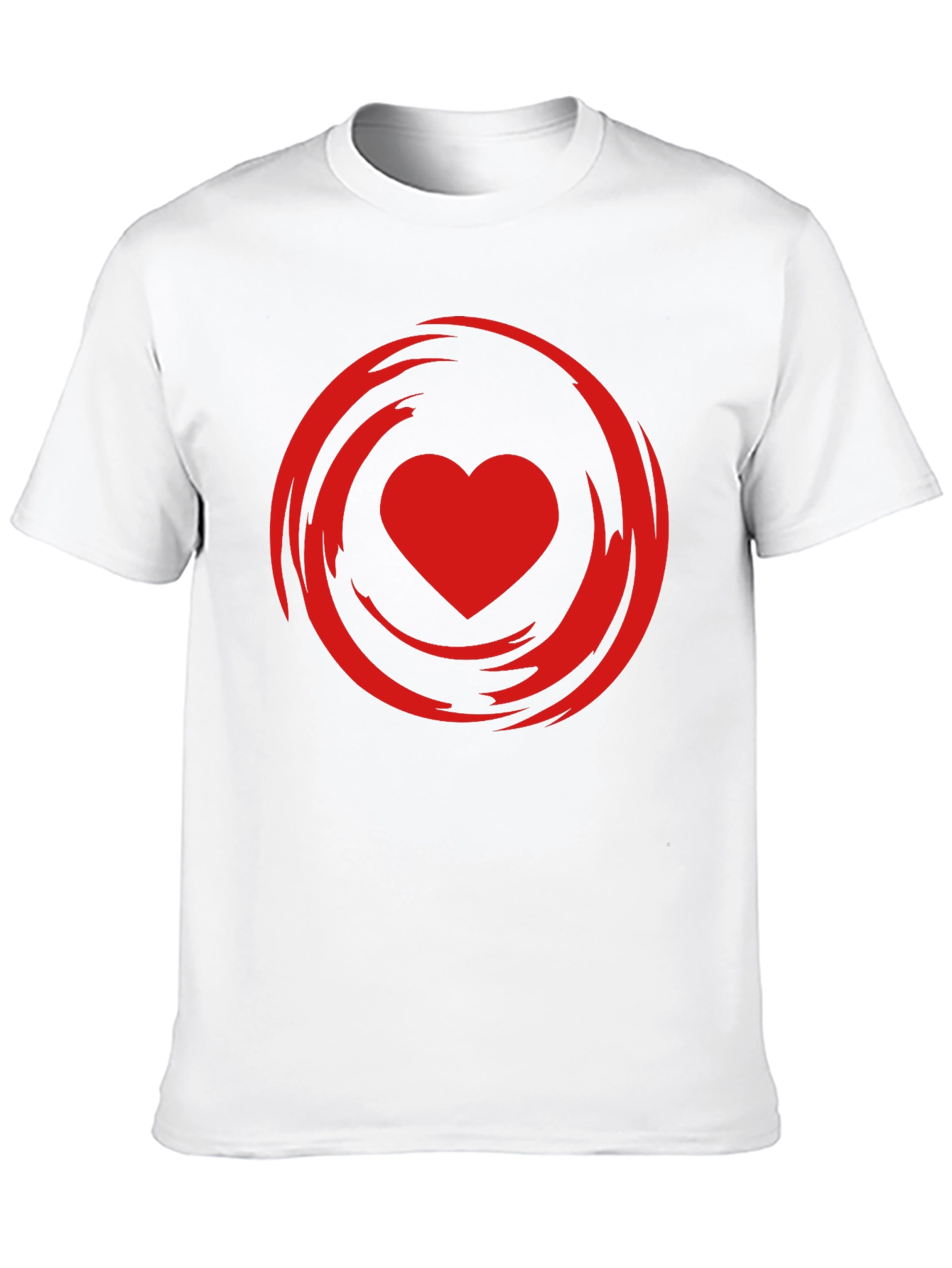 Heart Swirl Graphic Tee - Modern Style