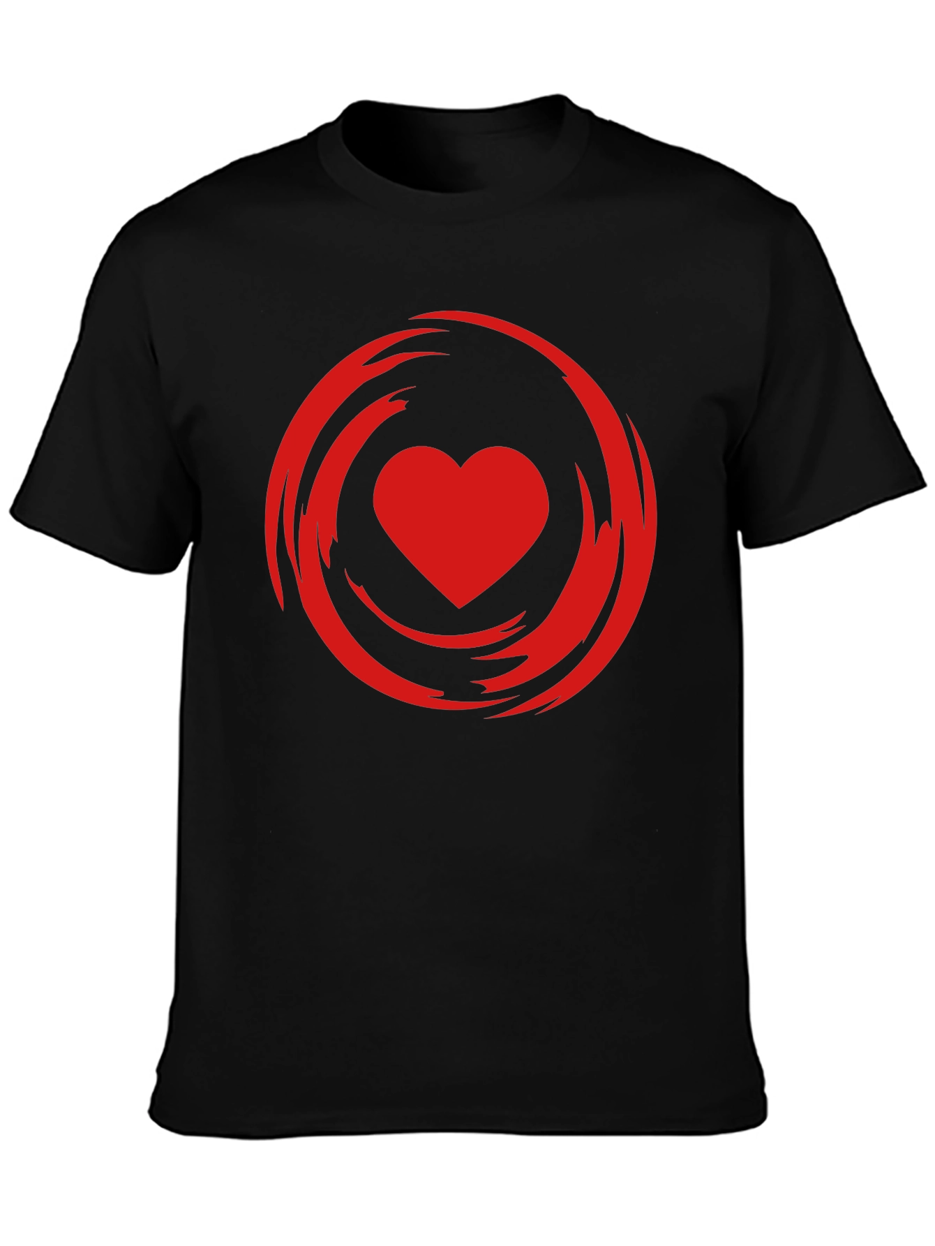 Heart Swirl Graphic Tee - Modern Style