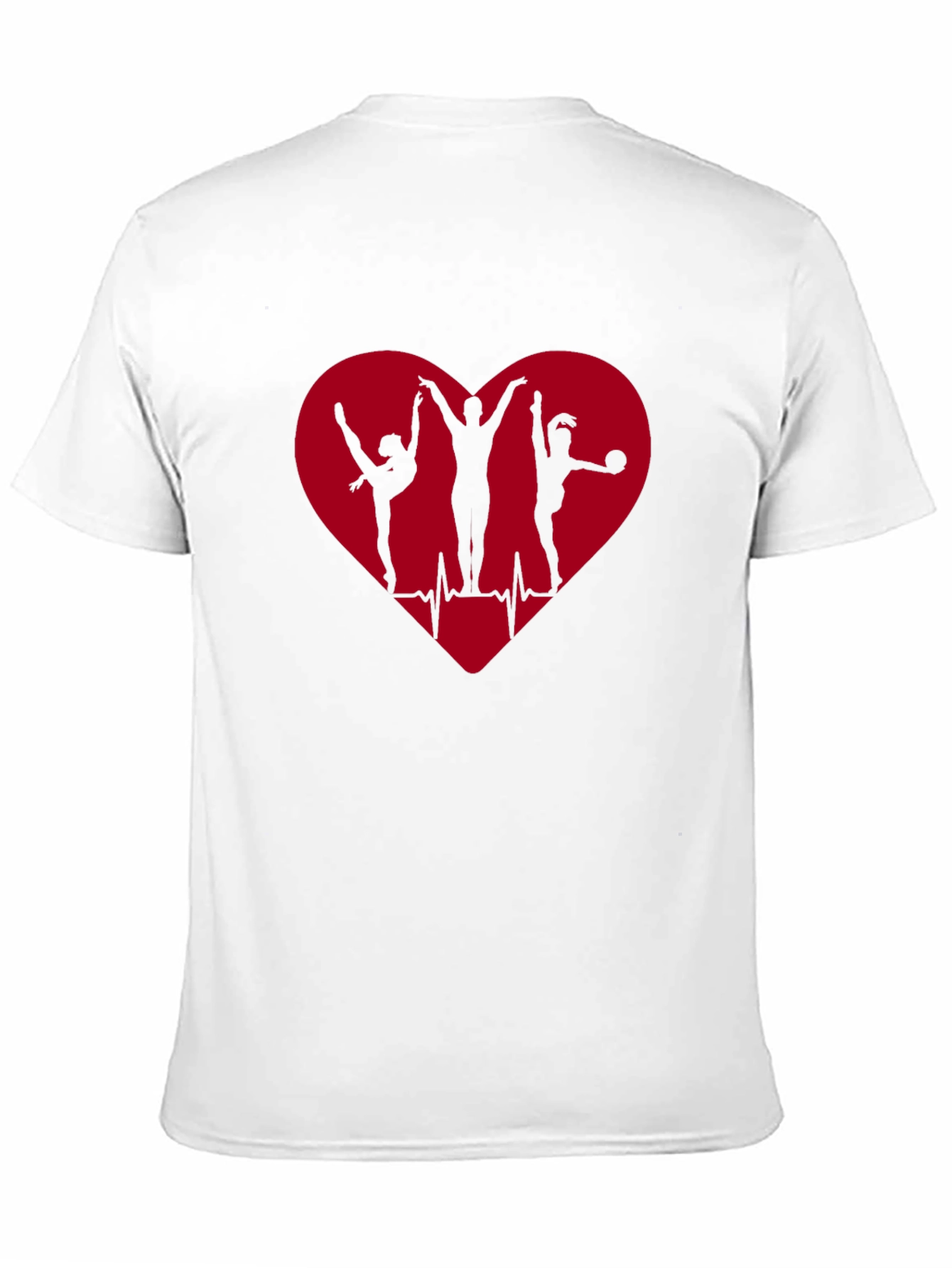 Gymnastics Heartbeat Graphic T-Shirt