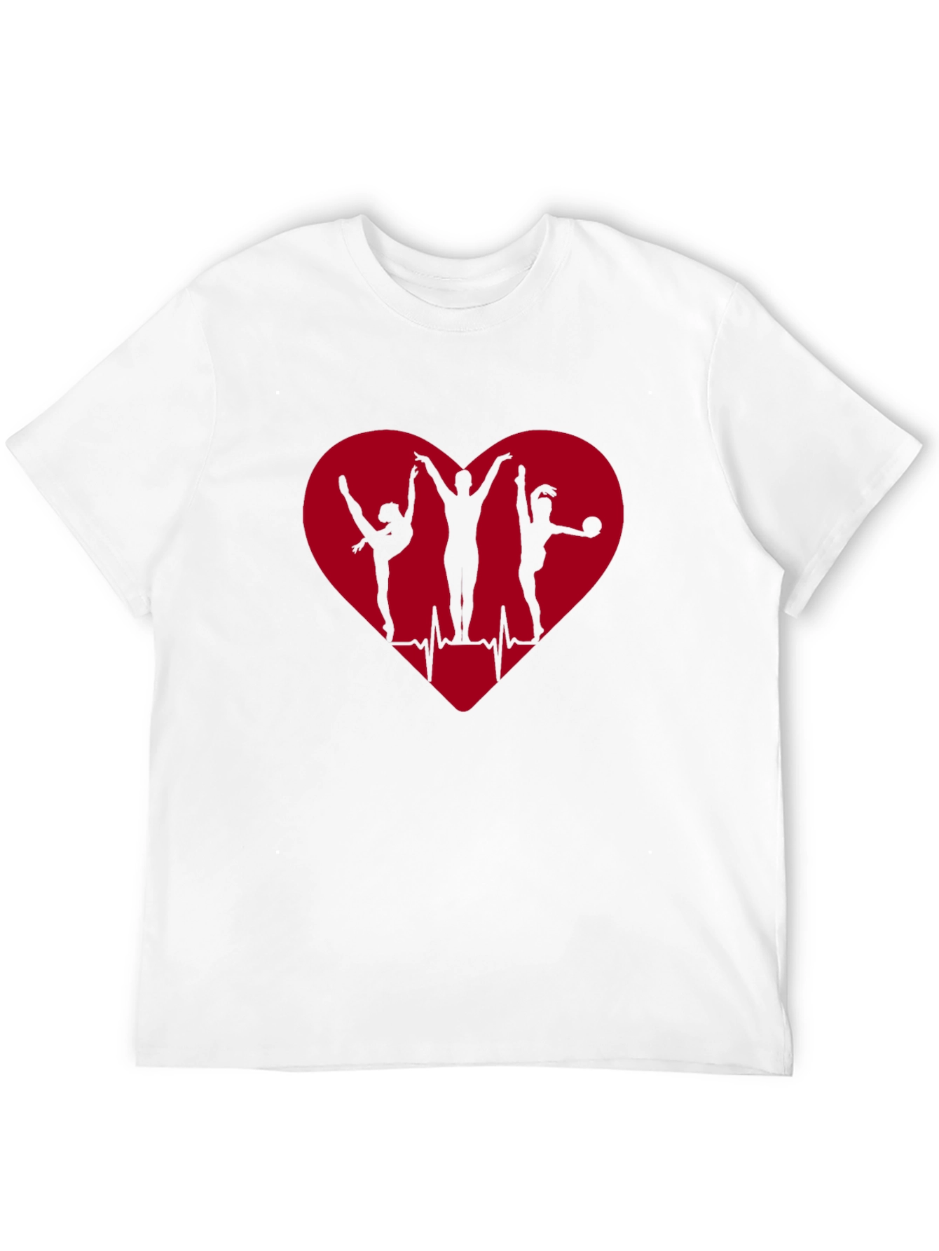Gymnastics Heartbeat Graphic T-Shirt