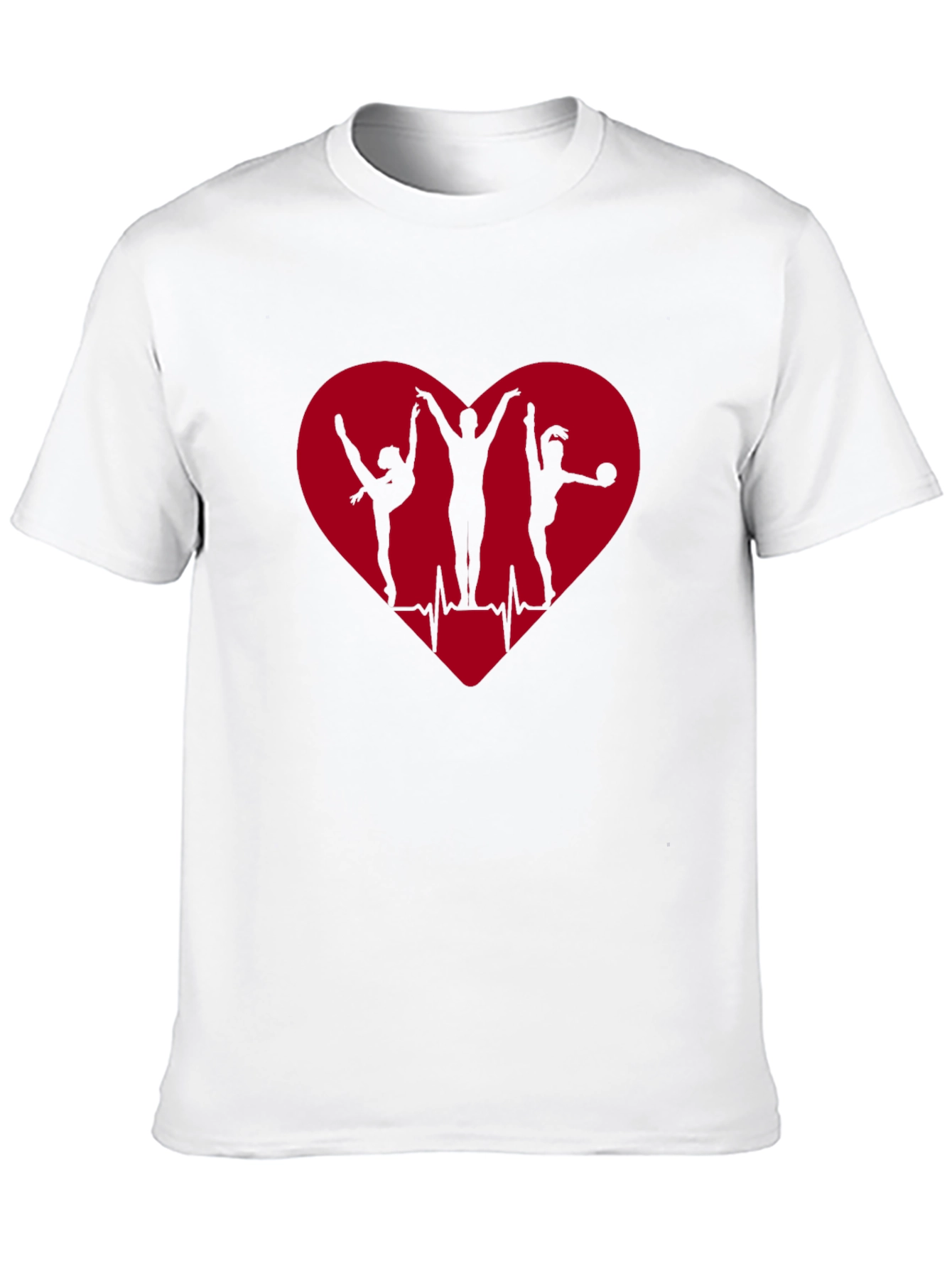Gymnastics Heartbeat Graphic T-Shirt