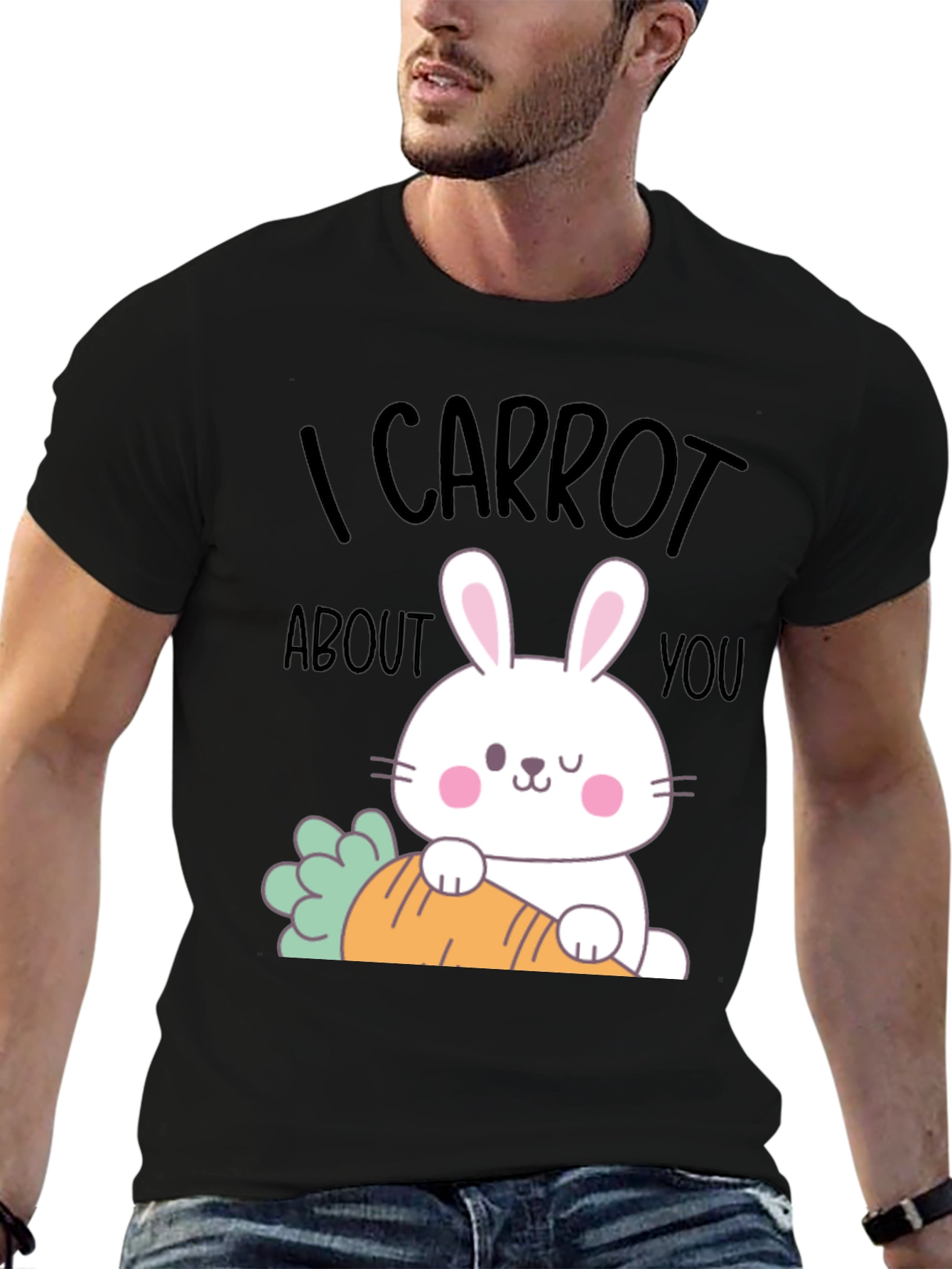 I Carrot About You Funny Easter Bunny T-Shirt