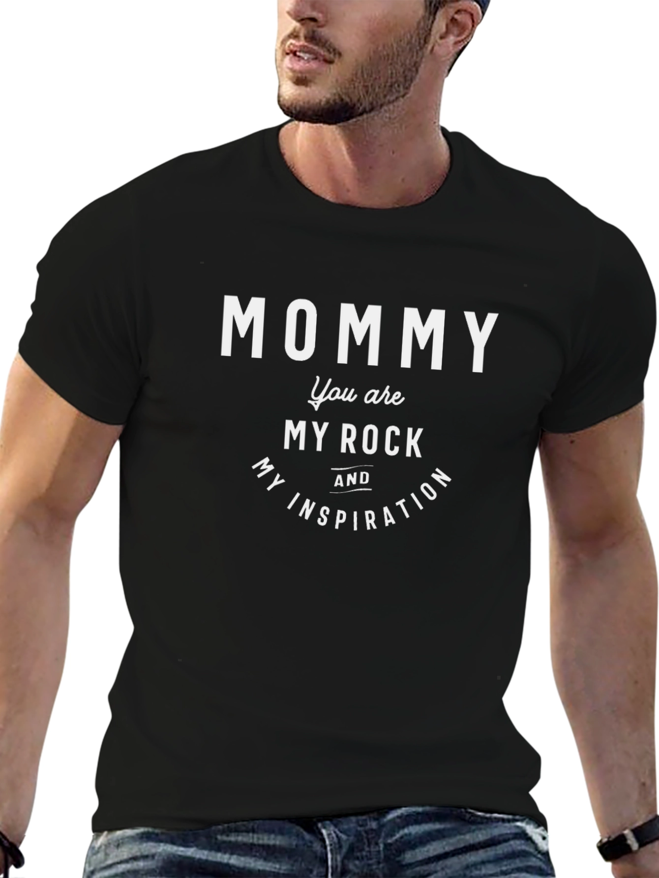 Mommy Rock & Inspiration Black T-Shirt