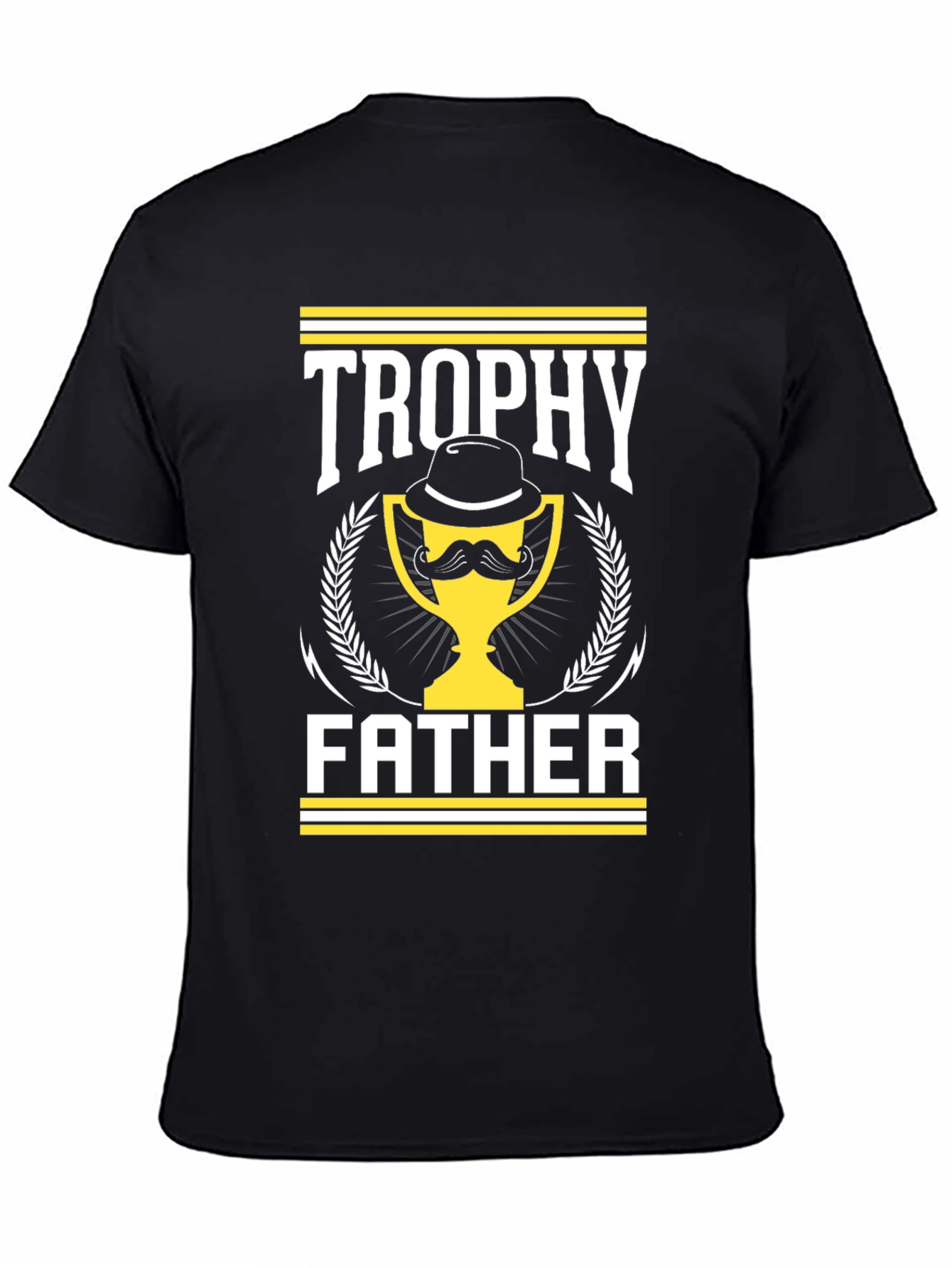 Trophy Father Graphic T-Shirt - Mens Black Tee