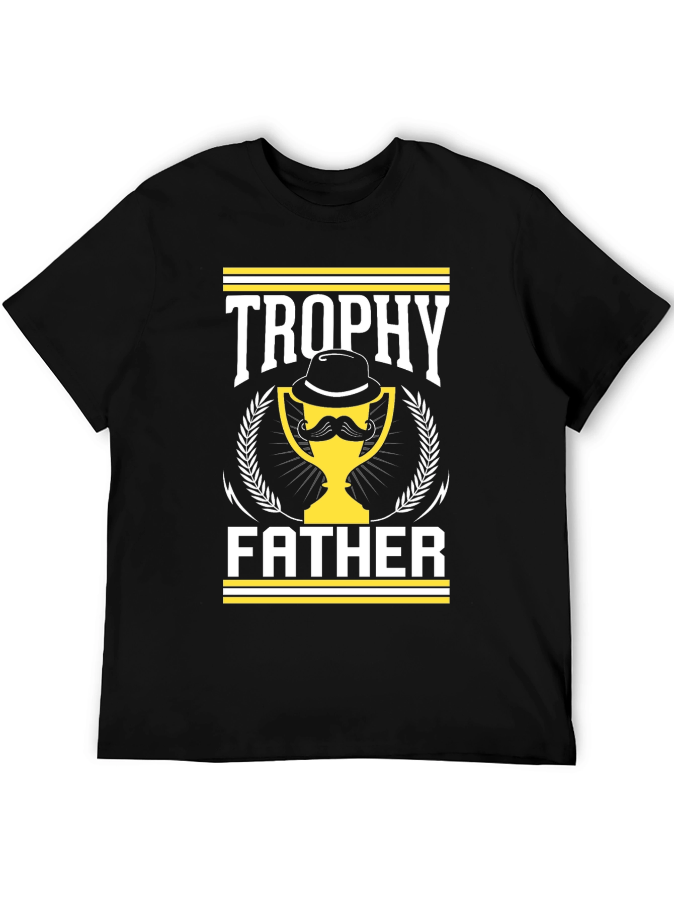 Trophy Father Graphic T-Shirt - Mens Black Tee
