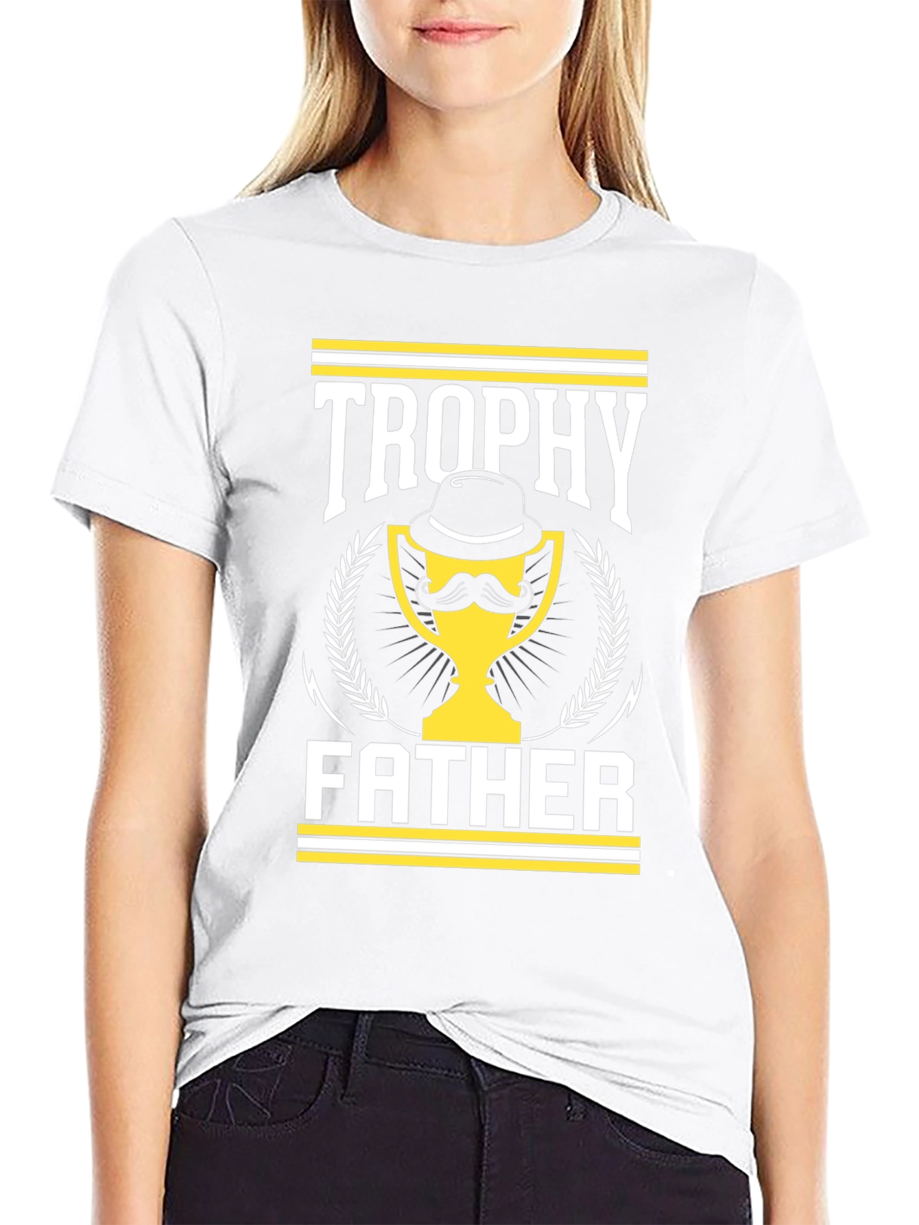 Trophy Father Graphic T-Shirt - Mens Black Tee