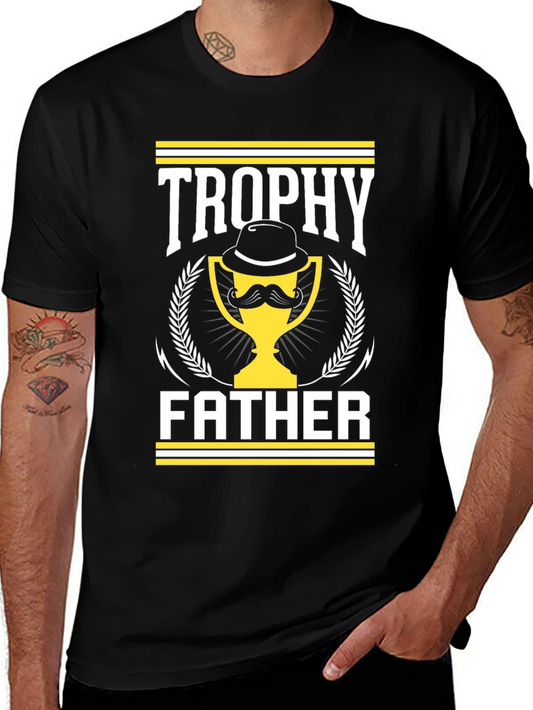 Trophy Father Graphic T-Shirt - Mens Black Tee