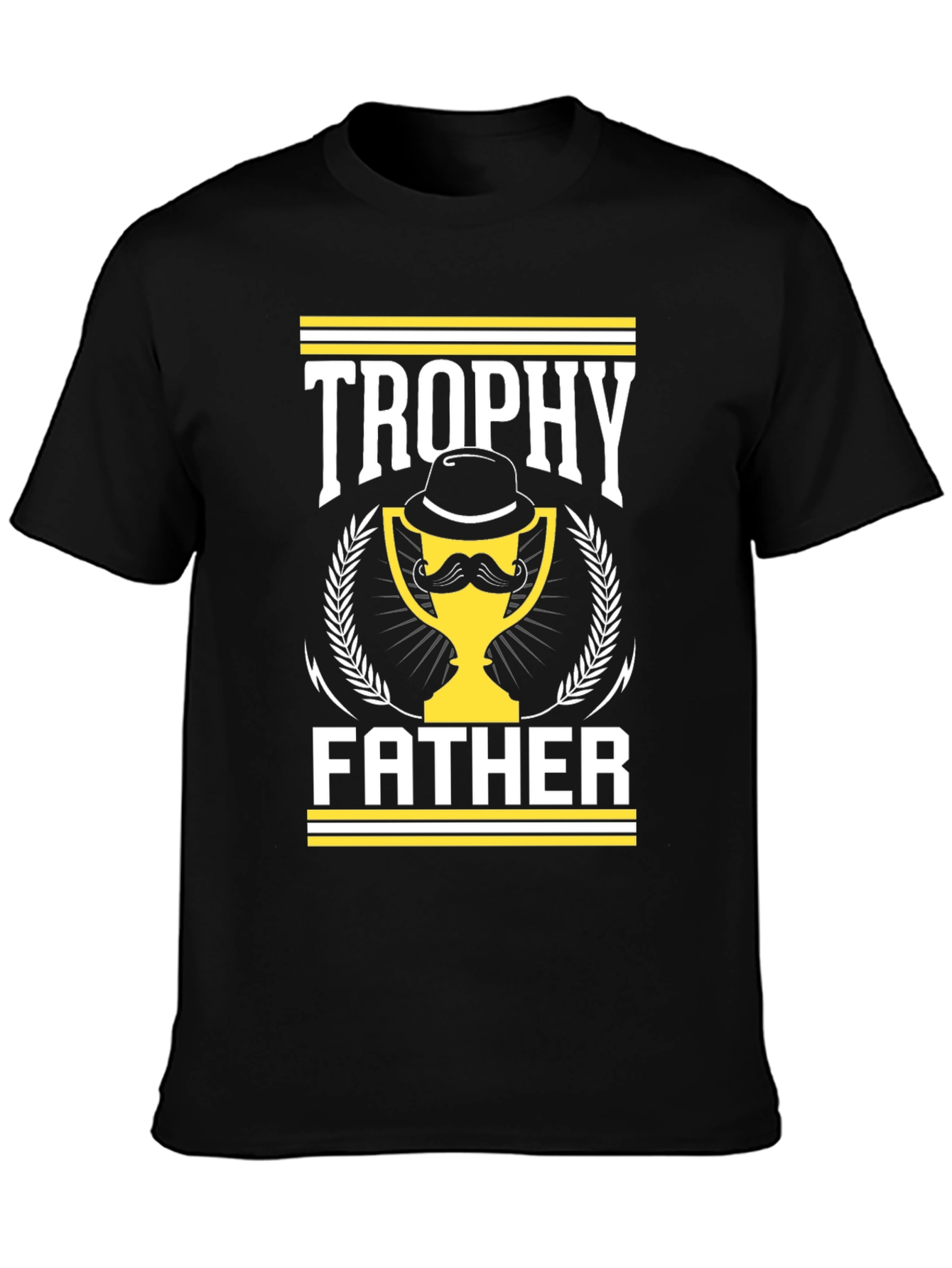 Trophy Father Graphic T-Shirt - Mens Black Tee