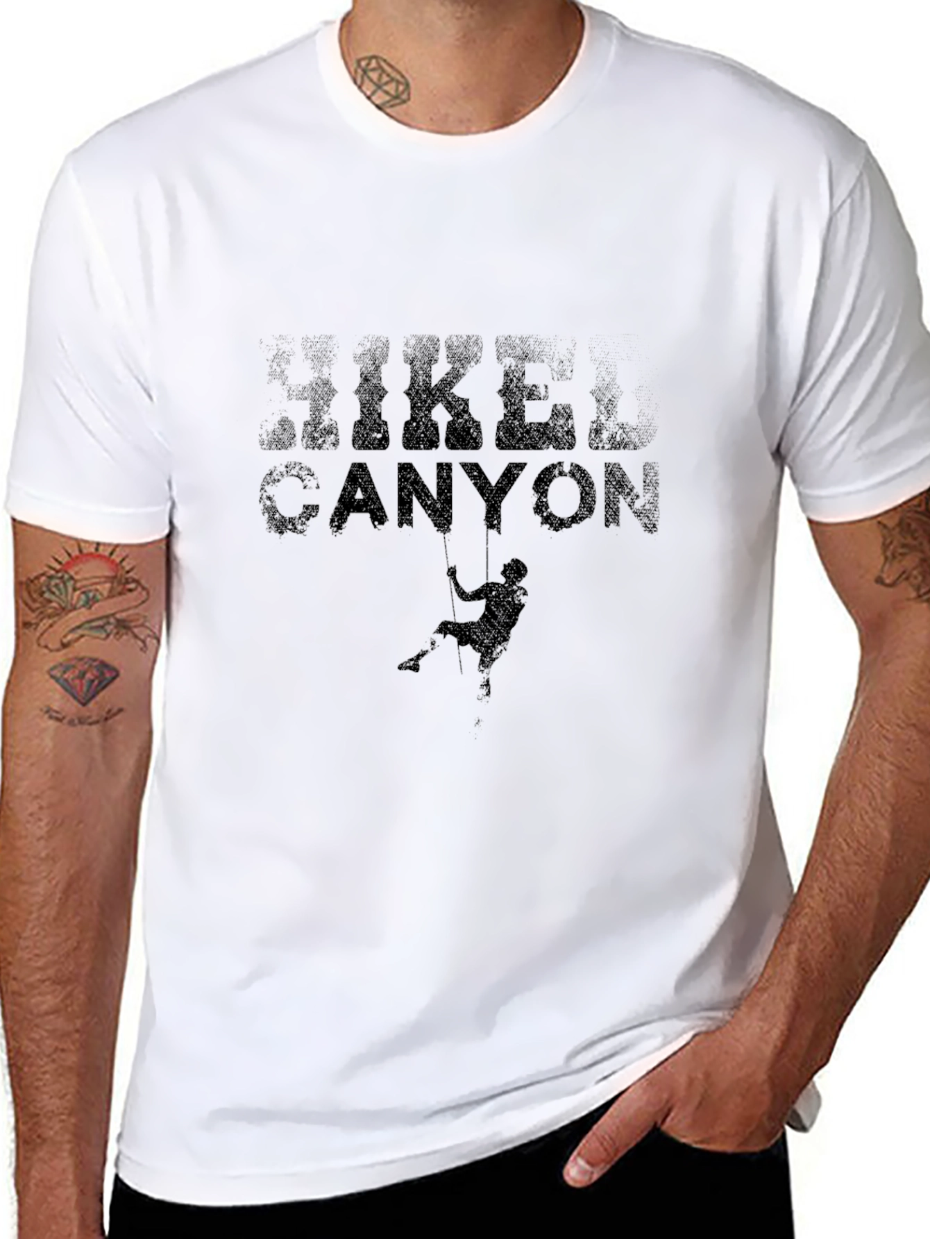 Hike Canyon T-Shirt - Black Graphic Tee