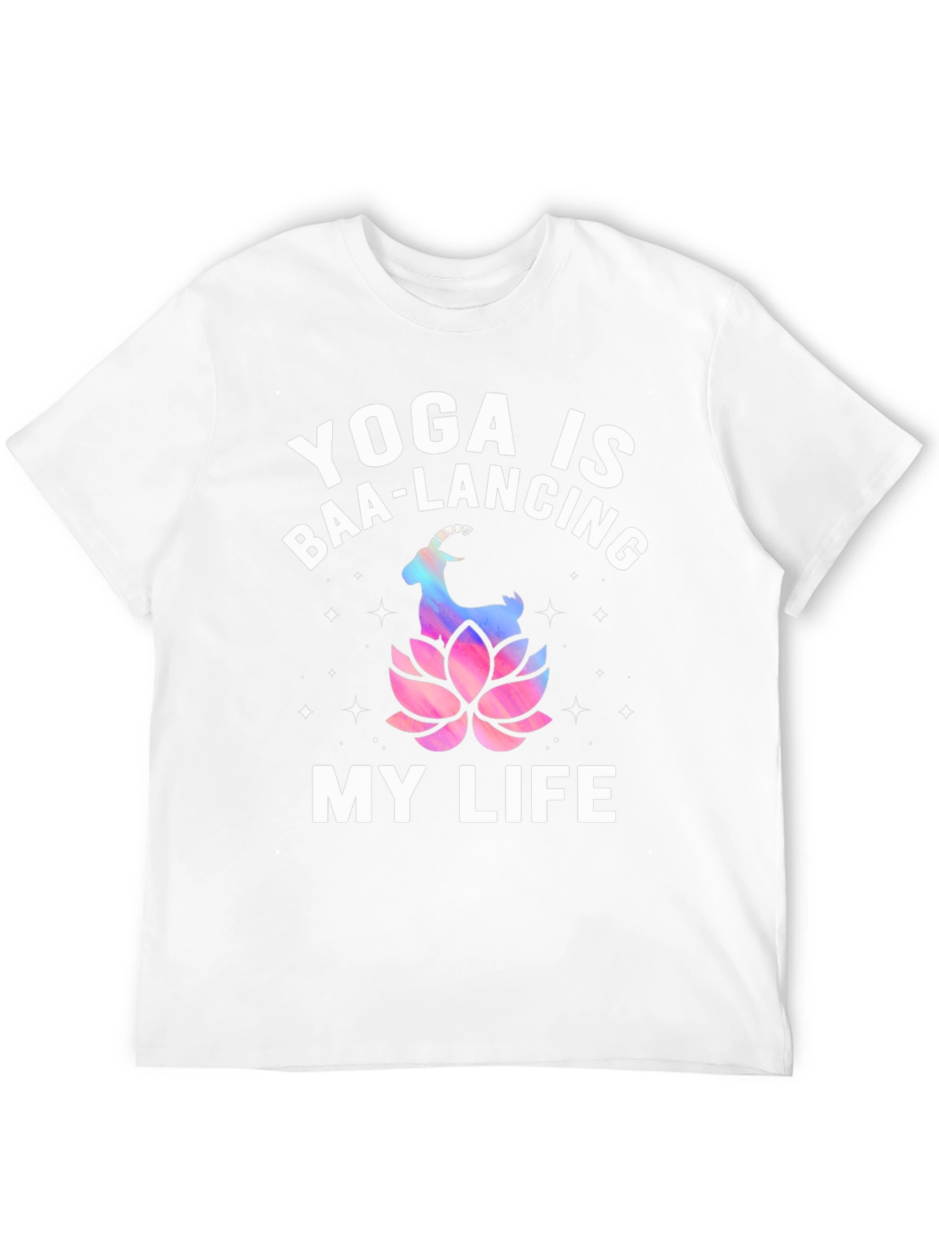 Yoga is Baa-Lancing My Life T-Shirt - Black