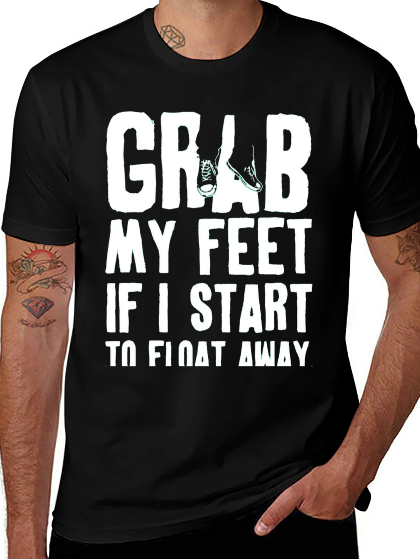 Grab My Feet Funny Graphic Tee