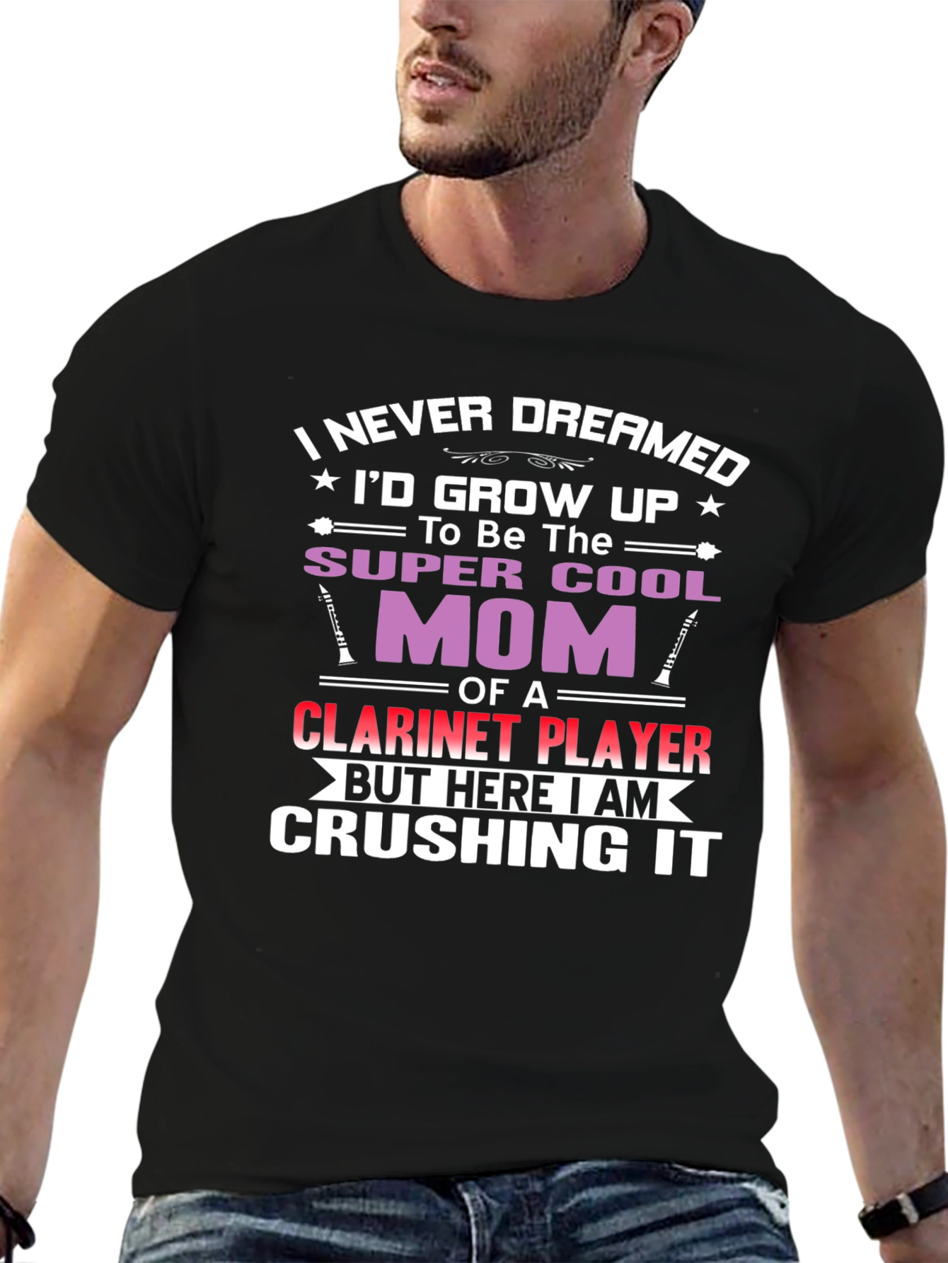 Super Cool Mom Clarinet Player T-Shirt