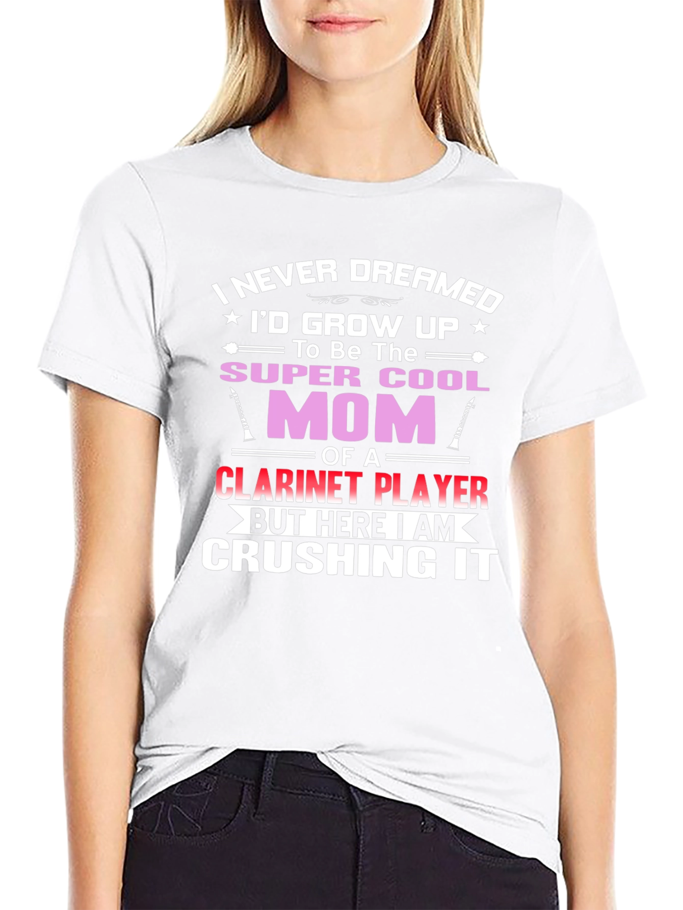 Super Cool Mom Clarinet Player T-Shirt