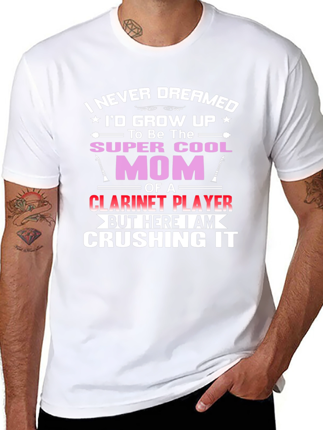 Super Cool Mom Clarinet Player T-Shirt