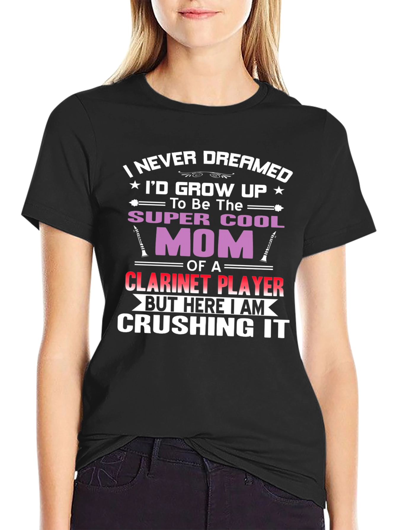 Super Cool Mom Clarinet Player T-Shirt